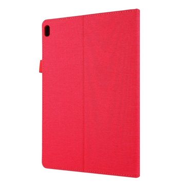 König Design Tablet-Hülle Lenovo Tab P10, Tablet-Hülle für Lenovo Tab P10 - Schutztasche Wallet Cover 360 Case Etuis - Rot