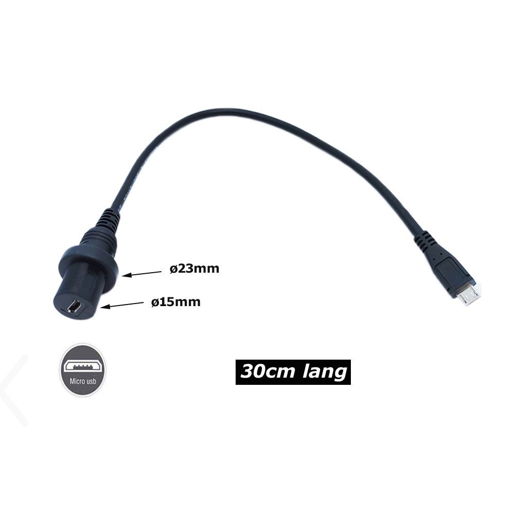 Bolwins A04C Bolwins OBDII 16pin Verlängerungskabel Adapter Male - Dual  Female Elektro-Kabel, (30 cm)