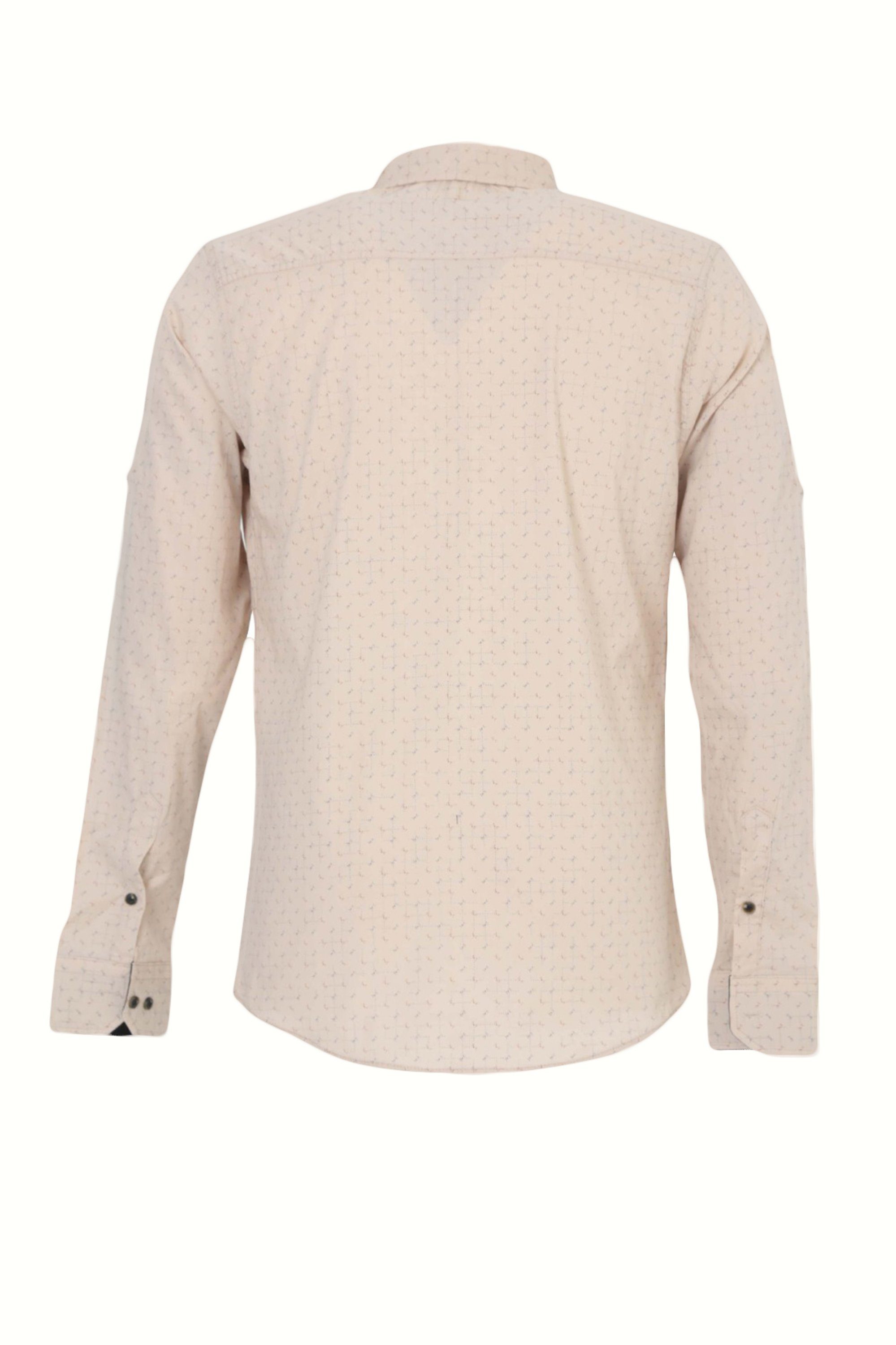 Megaman Jeans Langarmhemd Megaman Herren Freizeit-Hemd Stretch Langarm Hemden