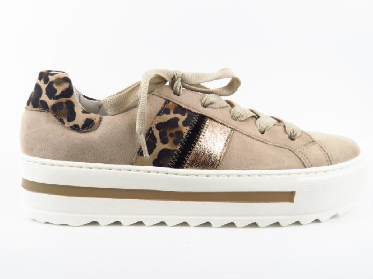 desert/natur/schwarz Samt Sneaker
