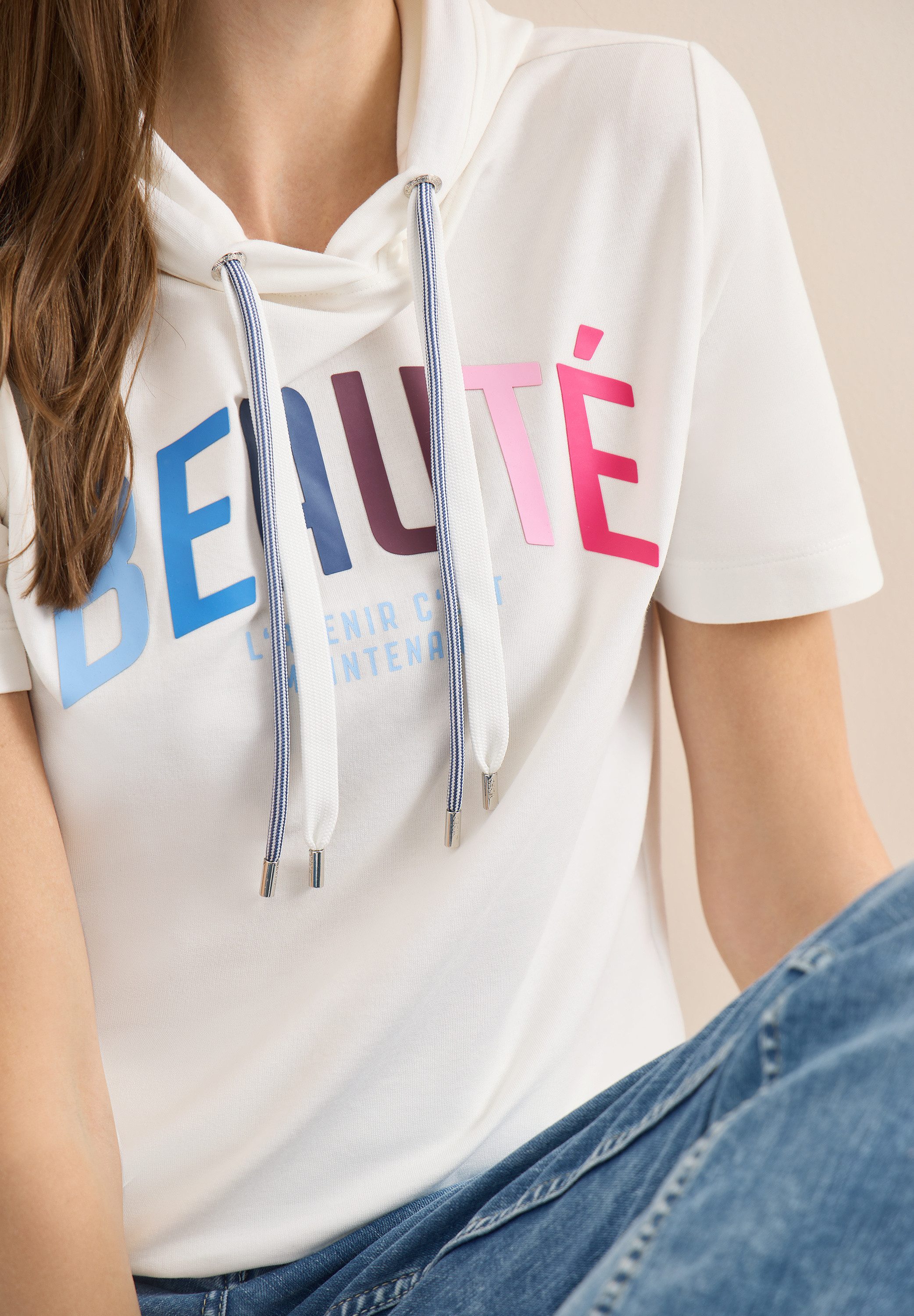 CECIL Kurzarmshirt mit Letter-Print