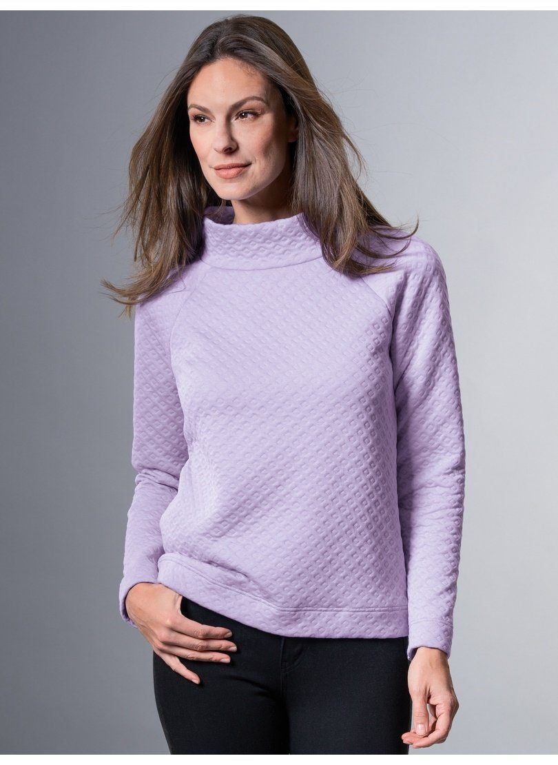 Trigema Sweatshirt TRIGEMA Sweatshirt in Jacquard-Strick-Qualität | Sweatshirts
