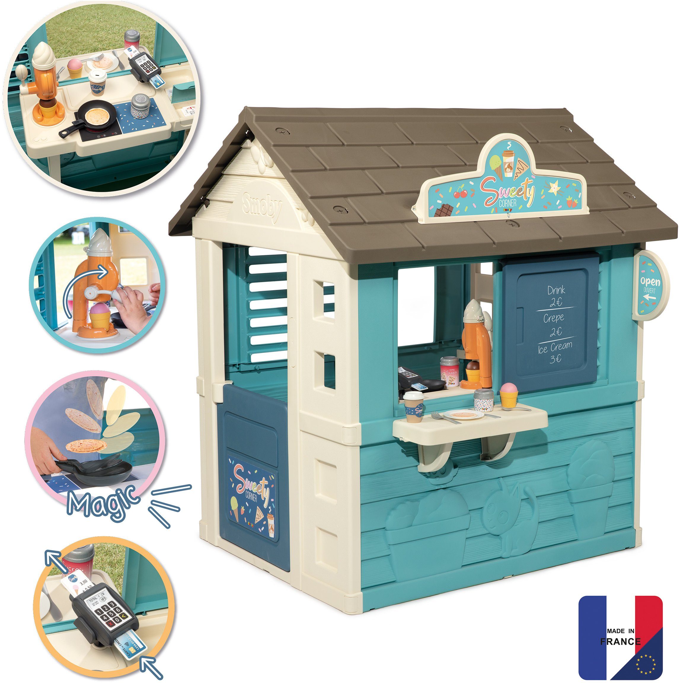 Smoby Spielhaus Sweety Corner, mit Verkaufstheke und viel Zubehör – Bild 2 von 5