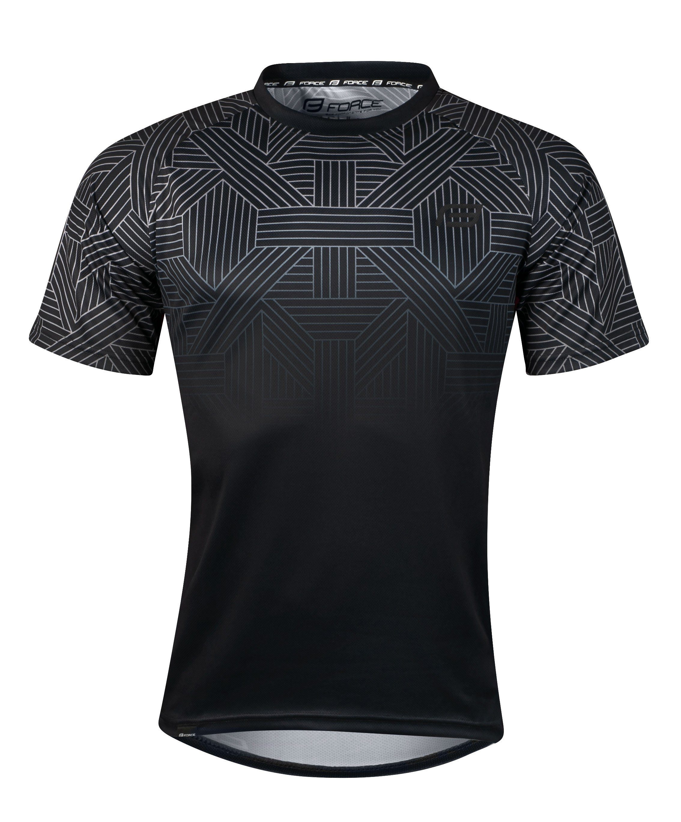 Radtrikot Trikot jersey FORCE CITY grauschwarz %%% *