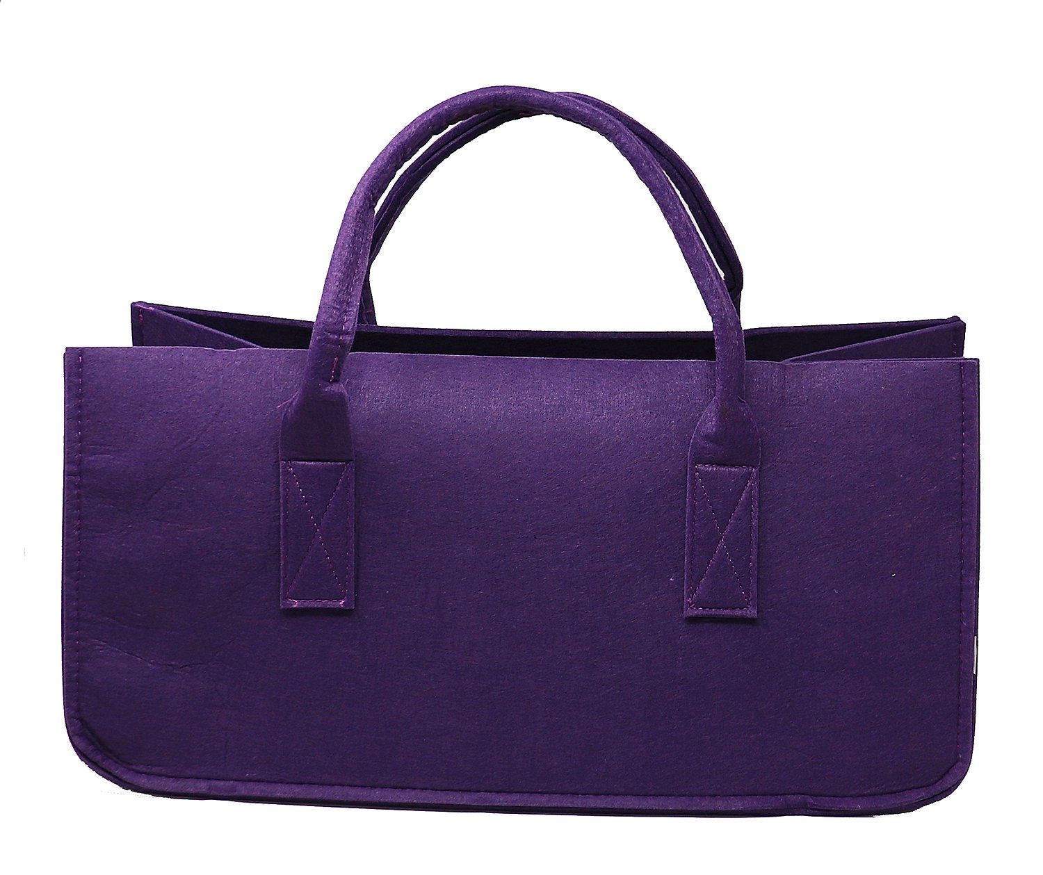 Freizeittasche Tragetasche, Kaminholz Up Felt Bag Filztasche Aubergine Close