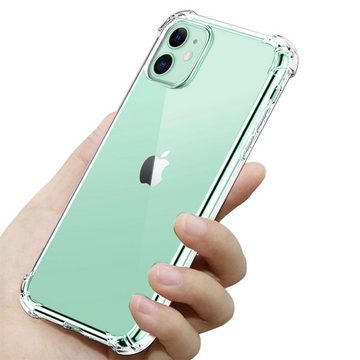 CoolGadget Handyhülle Anti Shock Rugged Case für Apple iPhone 11 6,1 Zoll, Slim Cover Kantenschutz Schutzhülle für iPhone 11 Hülle Transparent