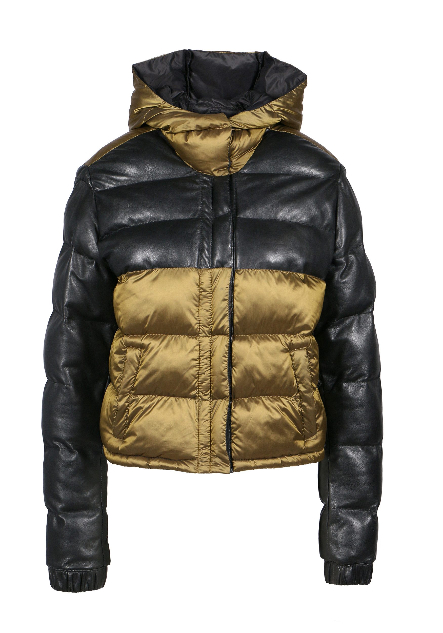 Freaky Nation Lederjacke SOFT STAR-FN Leder-Stoff-Kombination