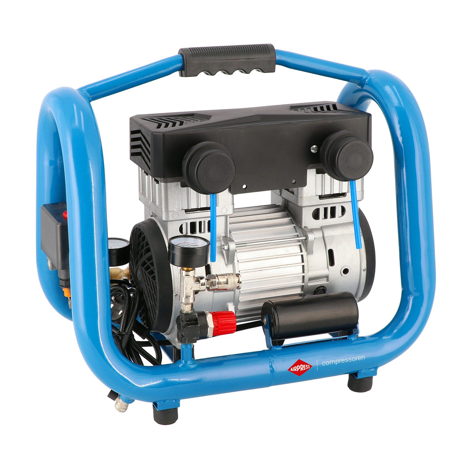 Airpress Kompressor Airpress® Druckluft Flüster-Kompressor 1,5 PS 4 Liter Verdichter Luftk, max. 10 bar, 4 l