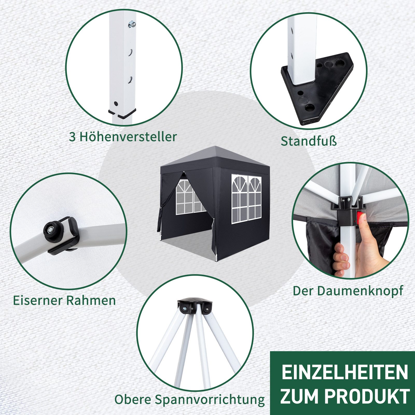 VINGLI Faltpavillon Pop Out Faltpavillon, BxT: günstig online kaufen