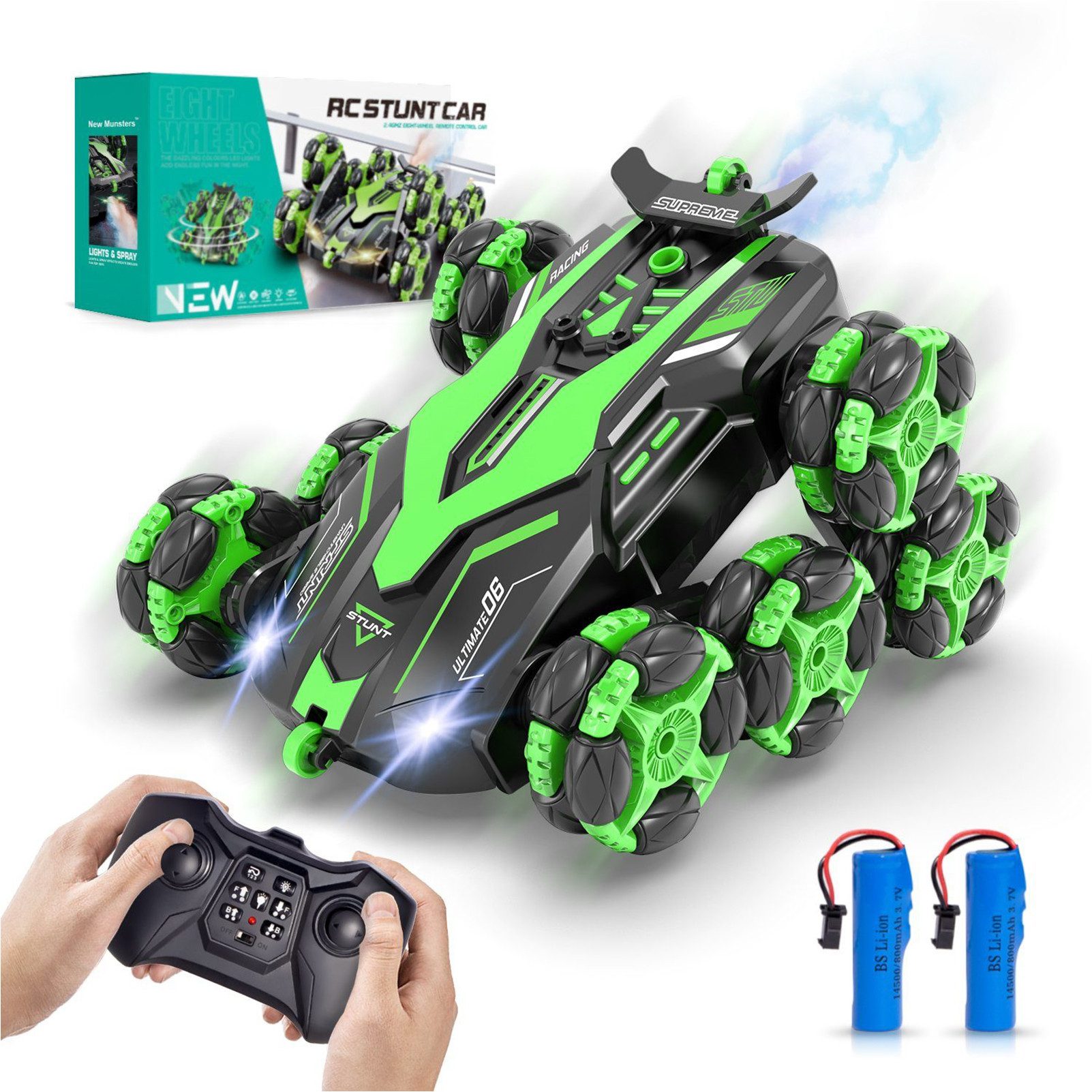 RC-Auto Ferngesteuertes Auto ab 4 5 6 8 10 Jahre, RC Auto mit Fernbedienung