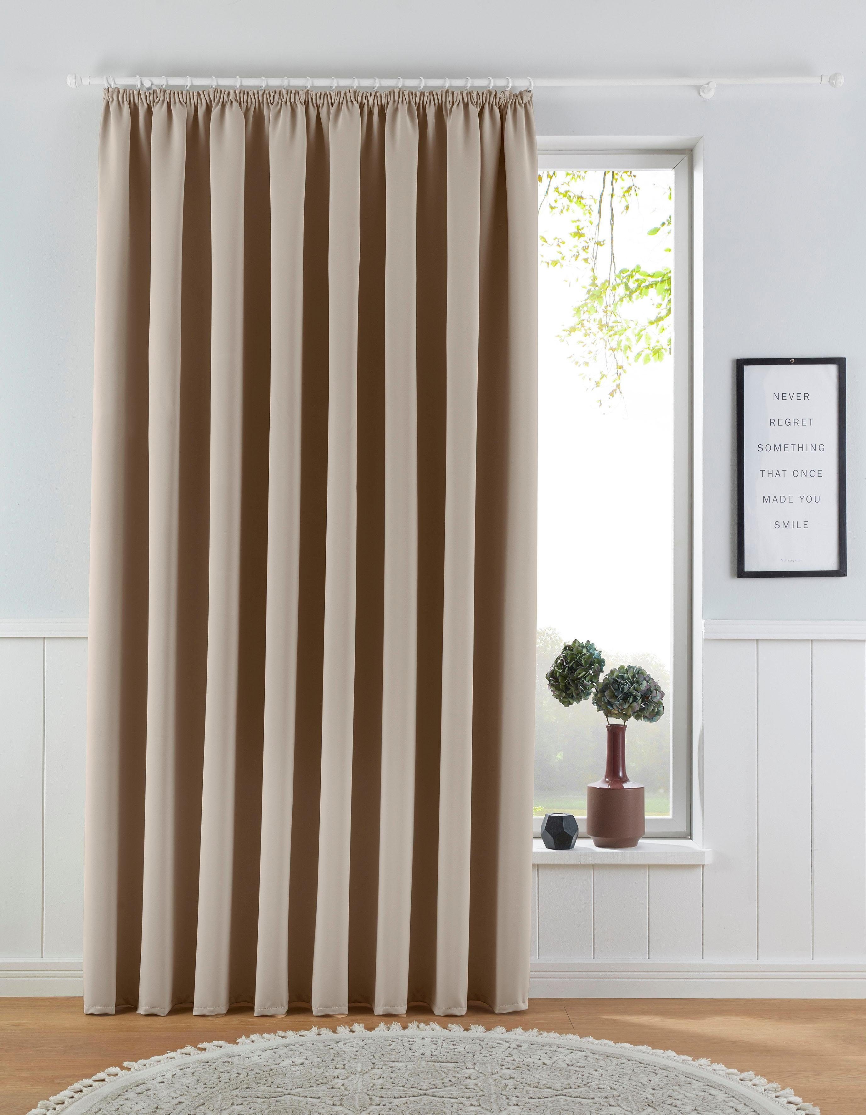 my home Verdunkelungsvorhang Solana, Kräuselband (1 günstig online kaufen