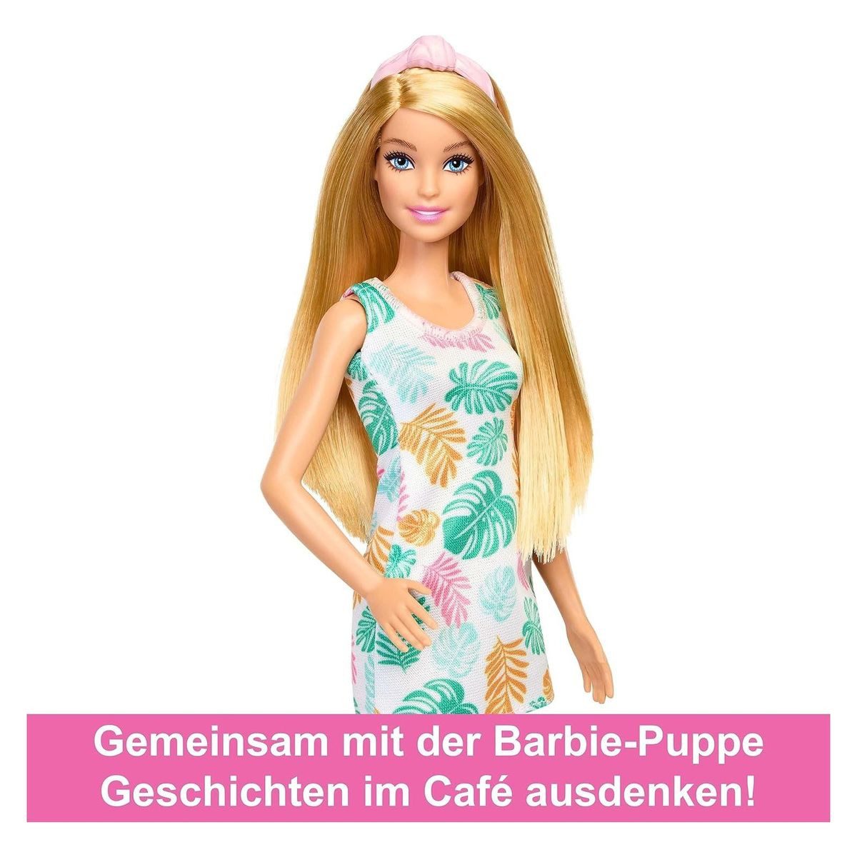 Mattel® Spielwelt Mattel HKT94 - Barbie - Café inkl. Puppe, Möbeln & Zubehör
