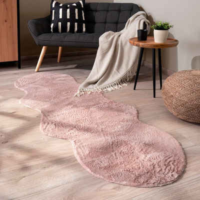 Fellteppich Pelt 640, Paco Home, fellförmig, Höhe: 16 mm, Kunstfell, Uni Farben, sehr weicher Flor