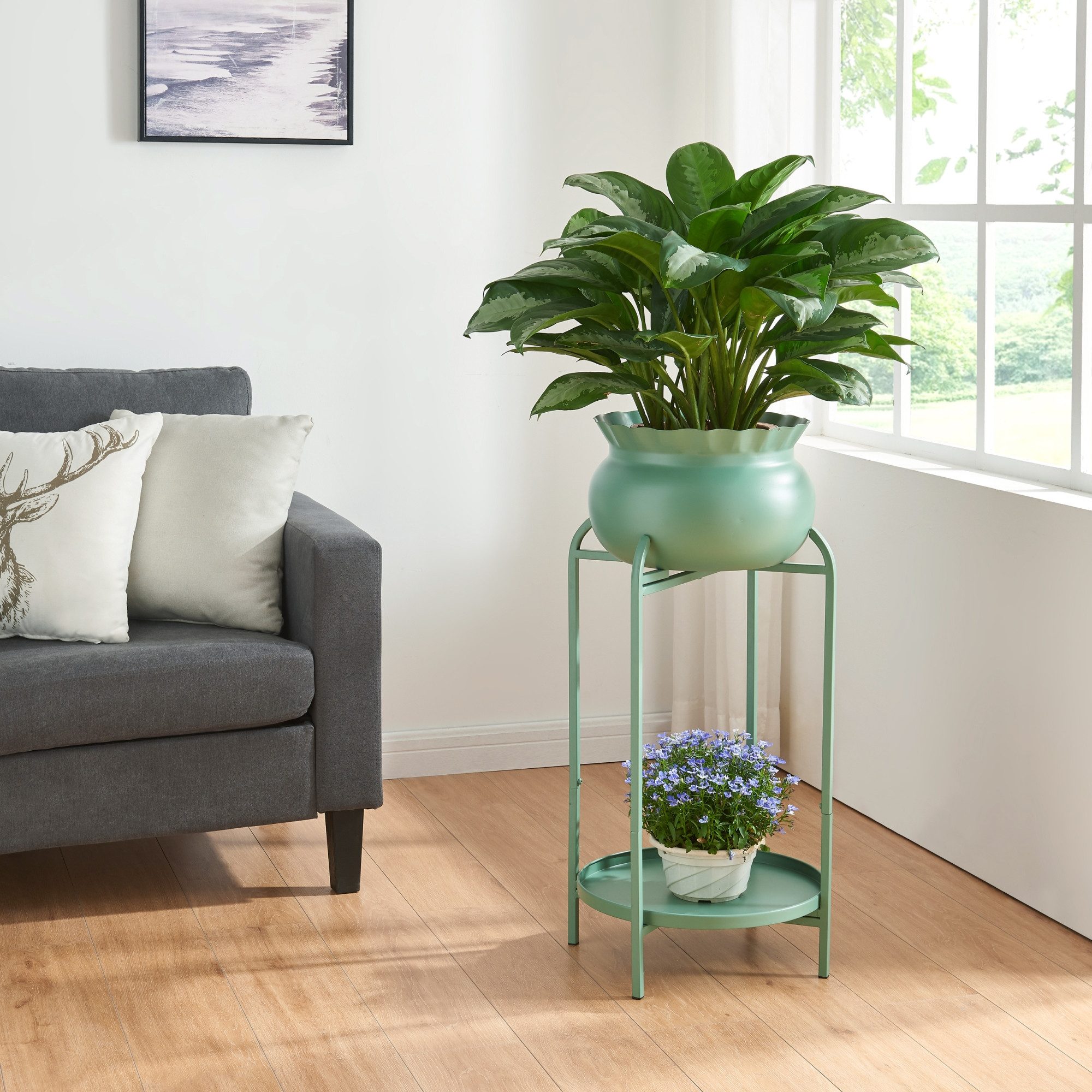 en.casa Blumenständer, »Altena« Metall 60 x günstig online kaufen