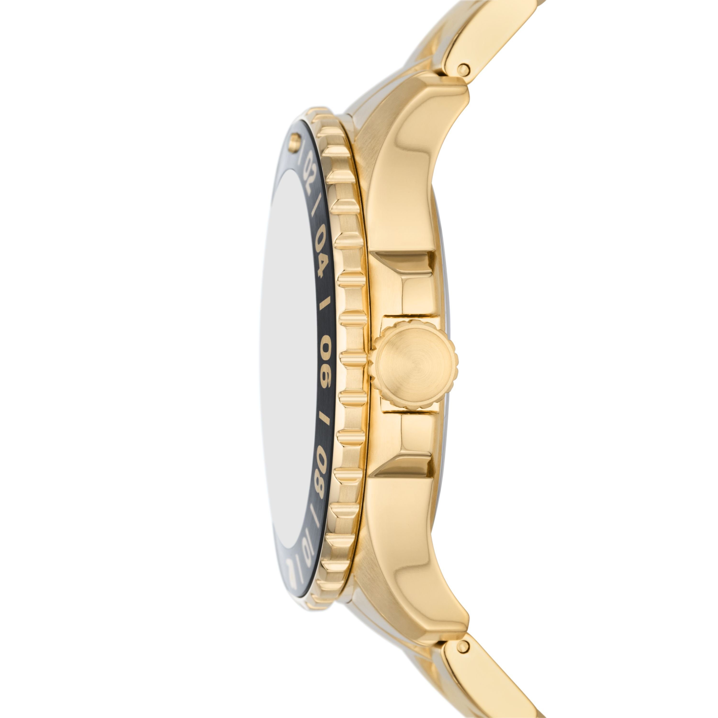 Fossil Quarzuhr The Golden Basic Edelstahl