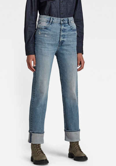 G-Star RAW Straight-Jeans »Jeans Tedie Ultra High Straight« authentische Waschung mit Usedeffekten