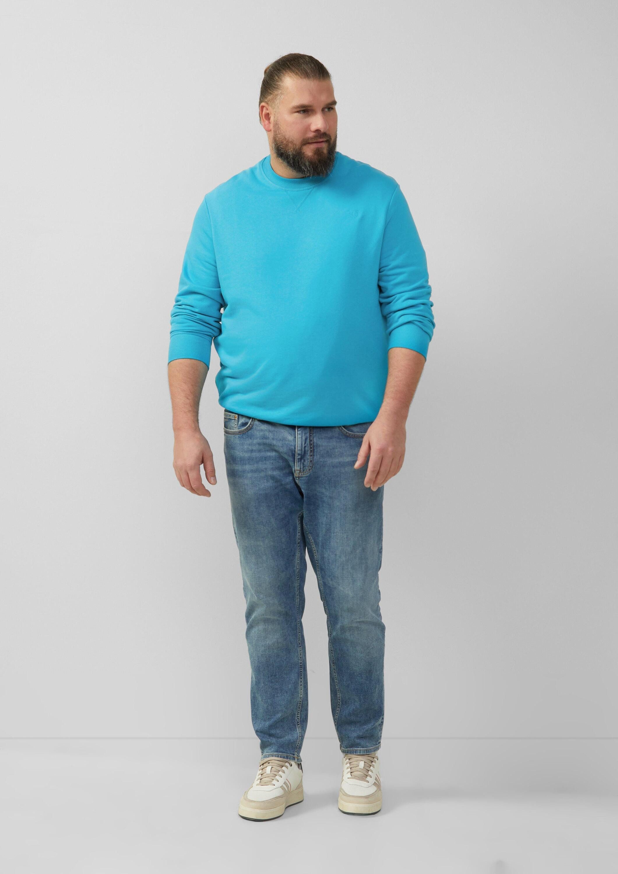 s.Oliver Sweatshirt Sweatshirt Sweatshirt mit Label-Stickerei