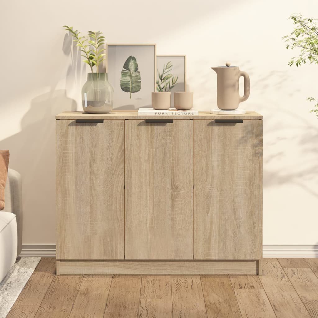 furnicato Sideboard Sonoma-Eiche 90,5x30x70 cm Holzwerkstoff günstig online kaufen