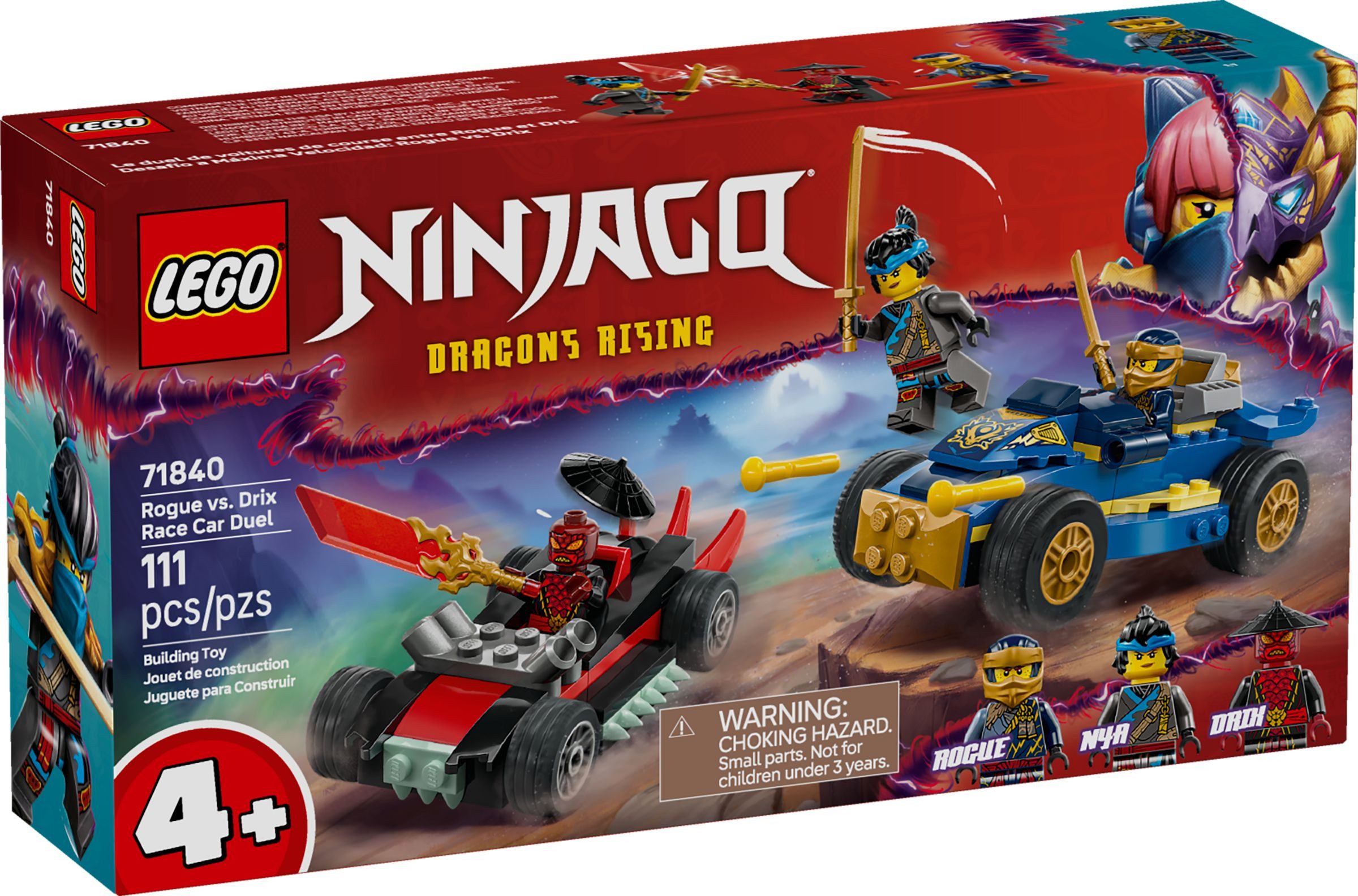 LEGO® LEGO® Ninjago 71840 Action-Autorennen: Rogue vs. Drix Konstruktionssp günstig online kaufen