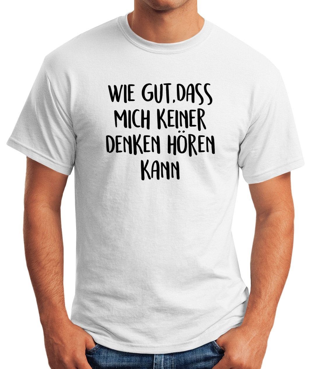 MoonWorks Print-Shirt Herren T-Shirt Spruch wie günstig online kaufen