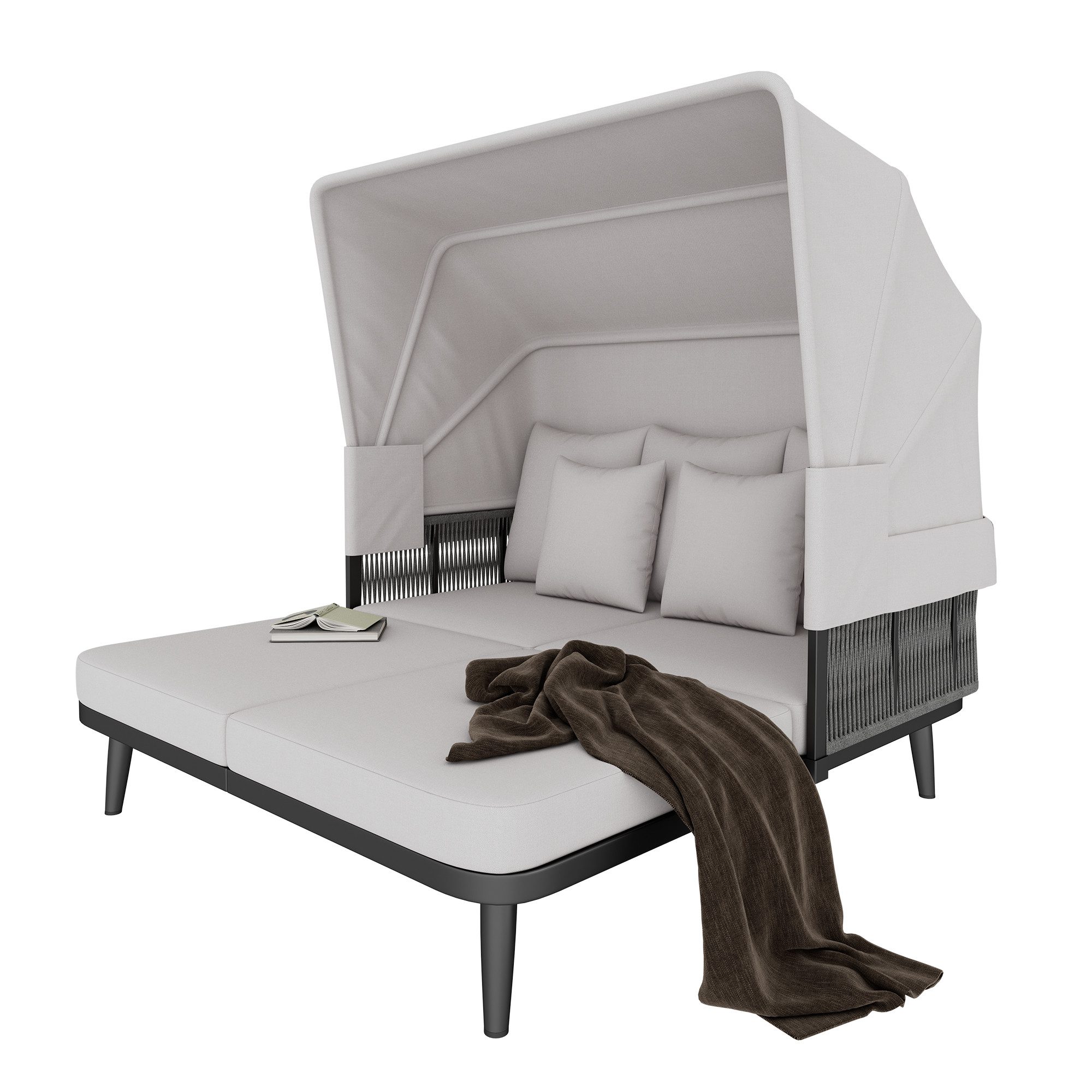 OKWISH Gartenlounge-Set Garten-Loungeset für zwei Personen, günstig online kaufen