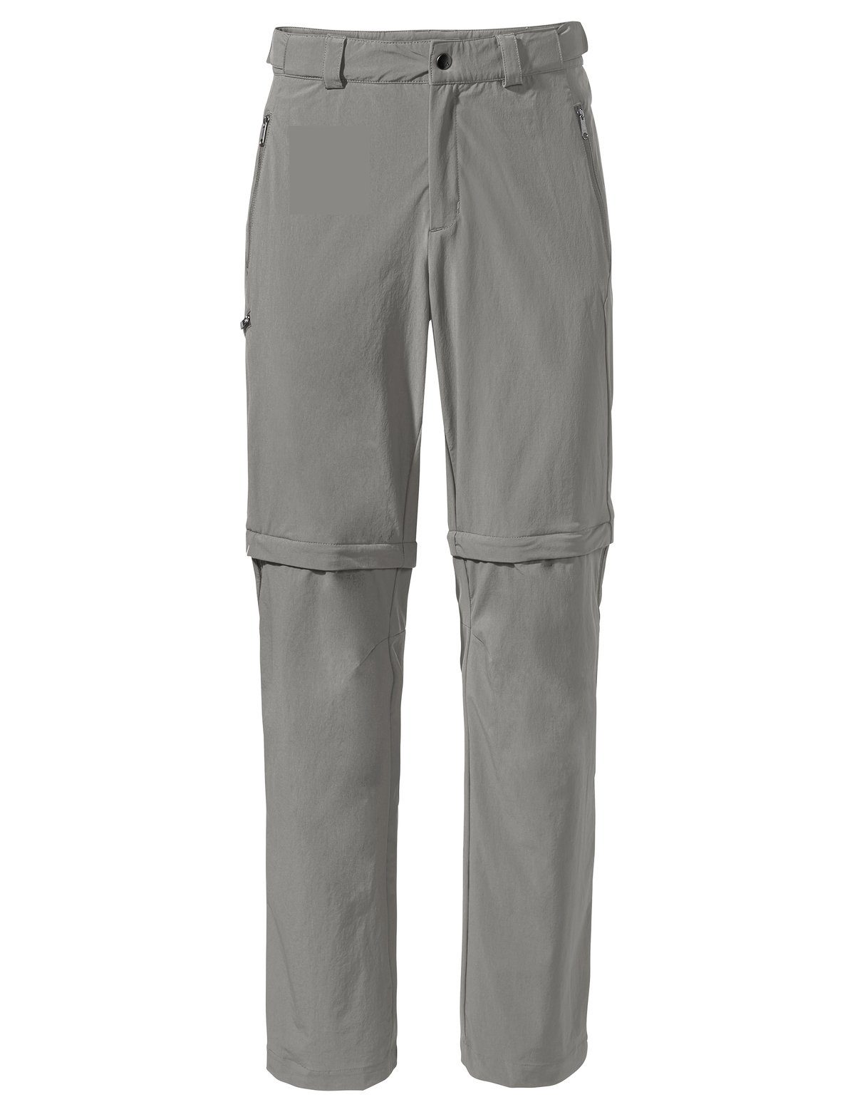 VAUDE Funktionshose Men's Farley Stretch T-Zip Pants III (1-tlg) Grüner Knopf stone grey