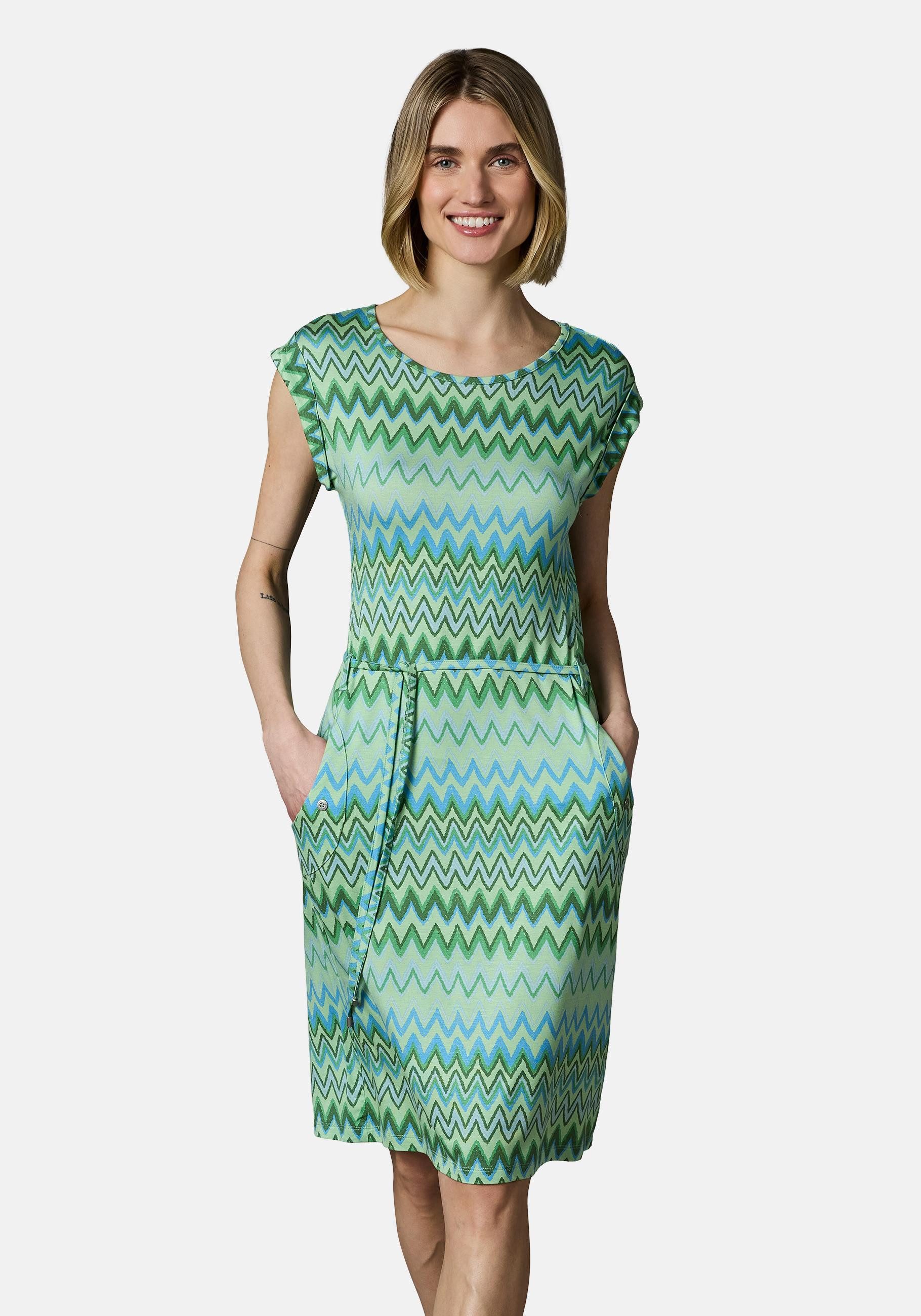 Ragwear Sommerkleid Taggien Print Leichtes, bequemes Midikleid mit Muster