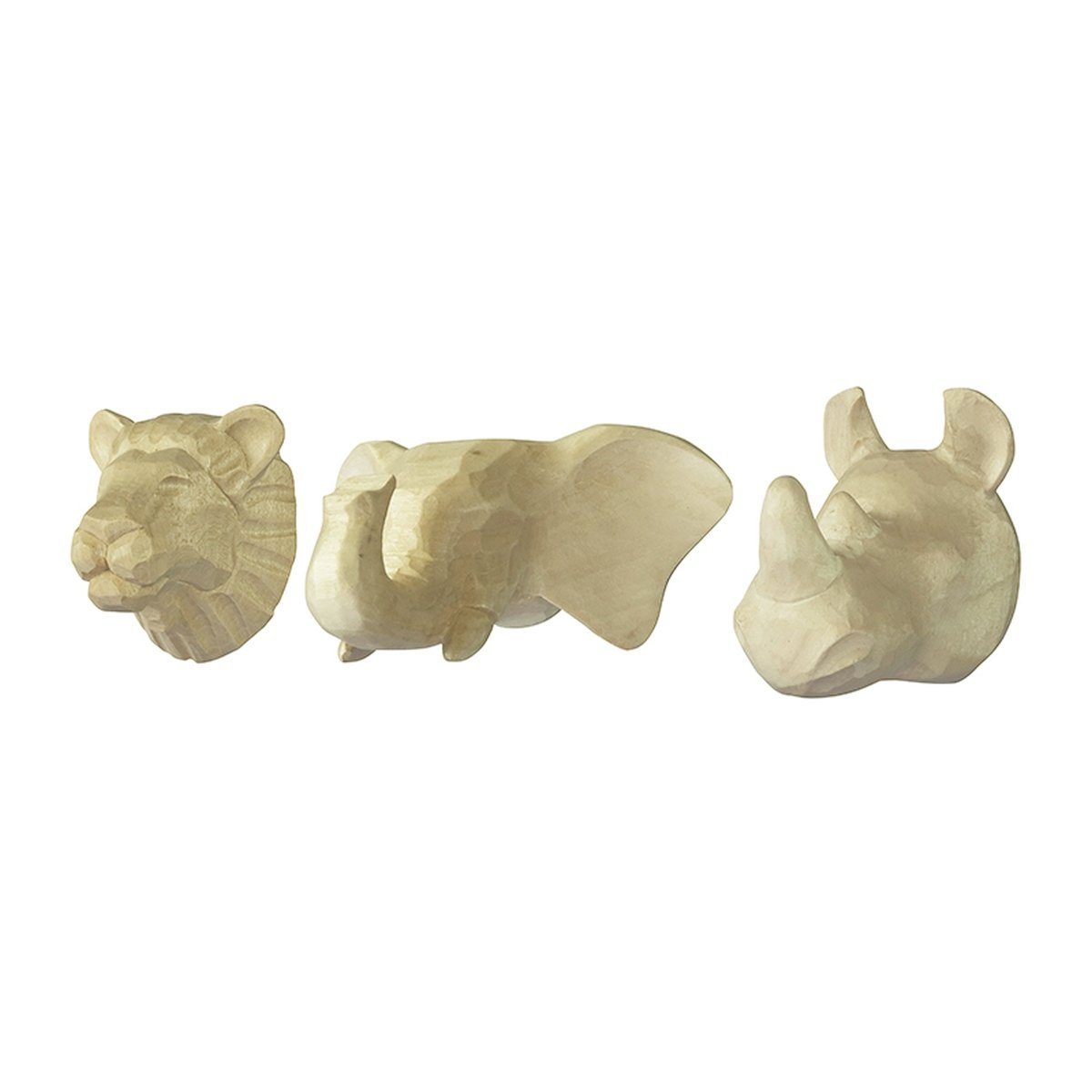 Capventure Kleiderhaken Wandhaken Kleiderhaken Garderobe Haken Safari 3'er Set THE ZOO 1100400, (Set bestehend aus 3 Haken)