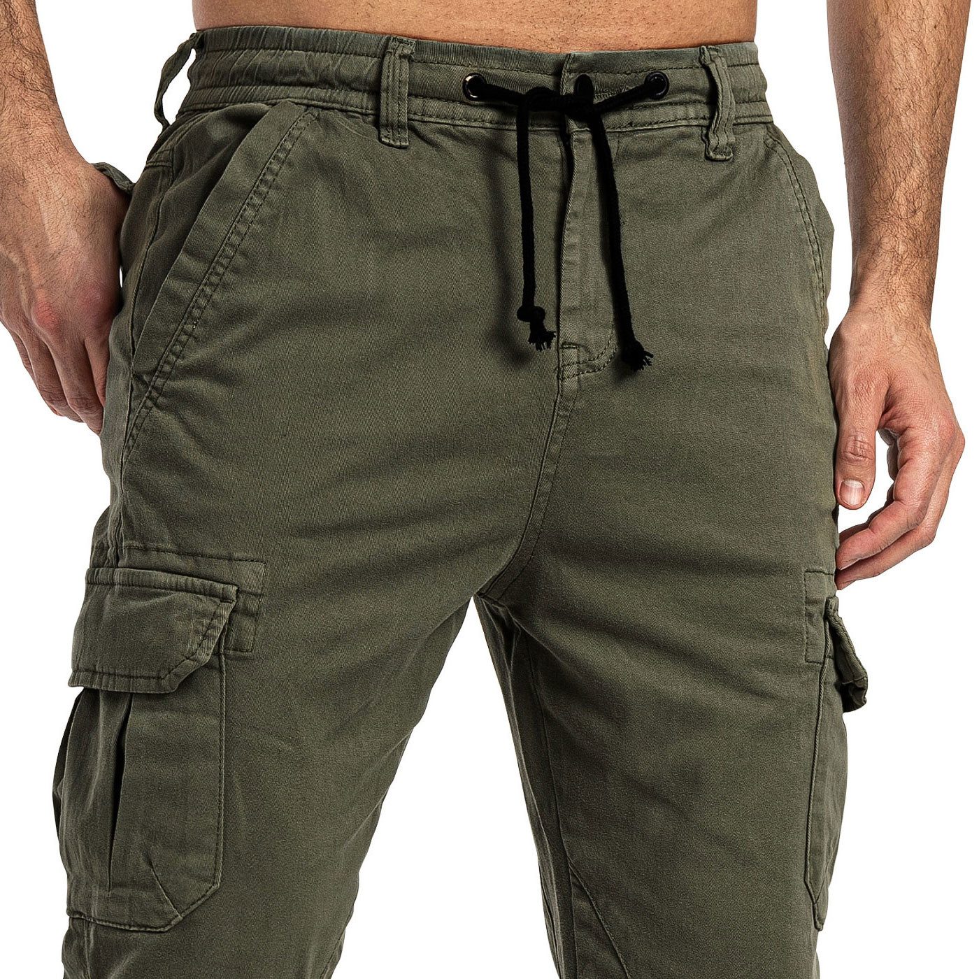 SUBLEVEL Cargohose Herren Cargo Hose Jeans Sweatpant Chino Jogginghose – Bild 3 von 5