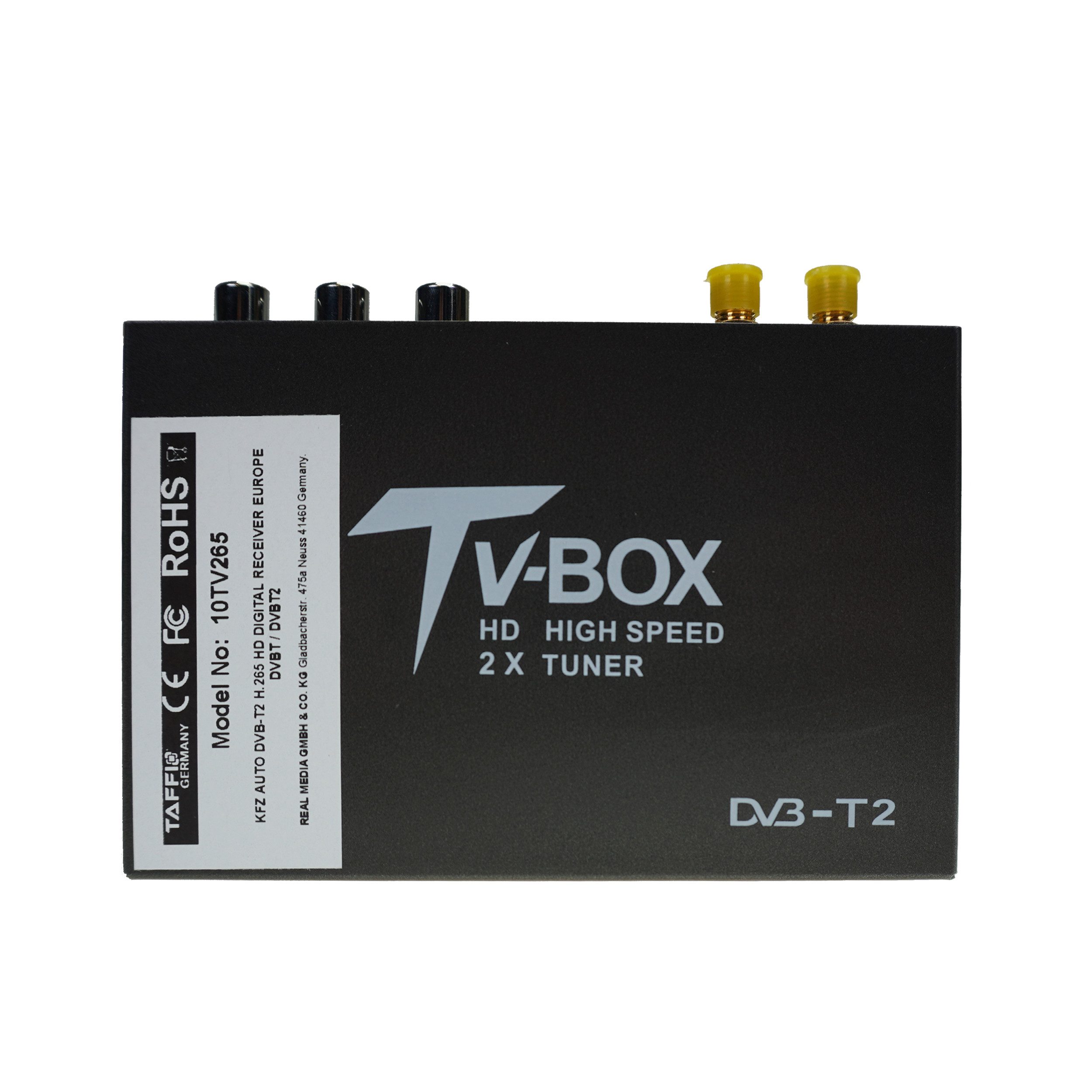 TAFFIO Univer.AUTO DVB-T2 H.265 HD DIGITAL RECEIVER MPEG4 240 km/h TV EMPFANG KFZ-Adapter