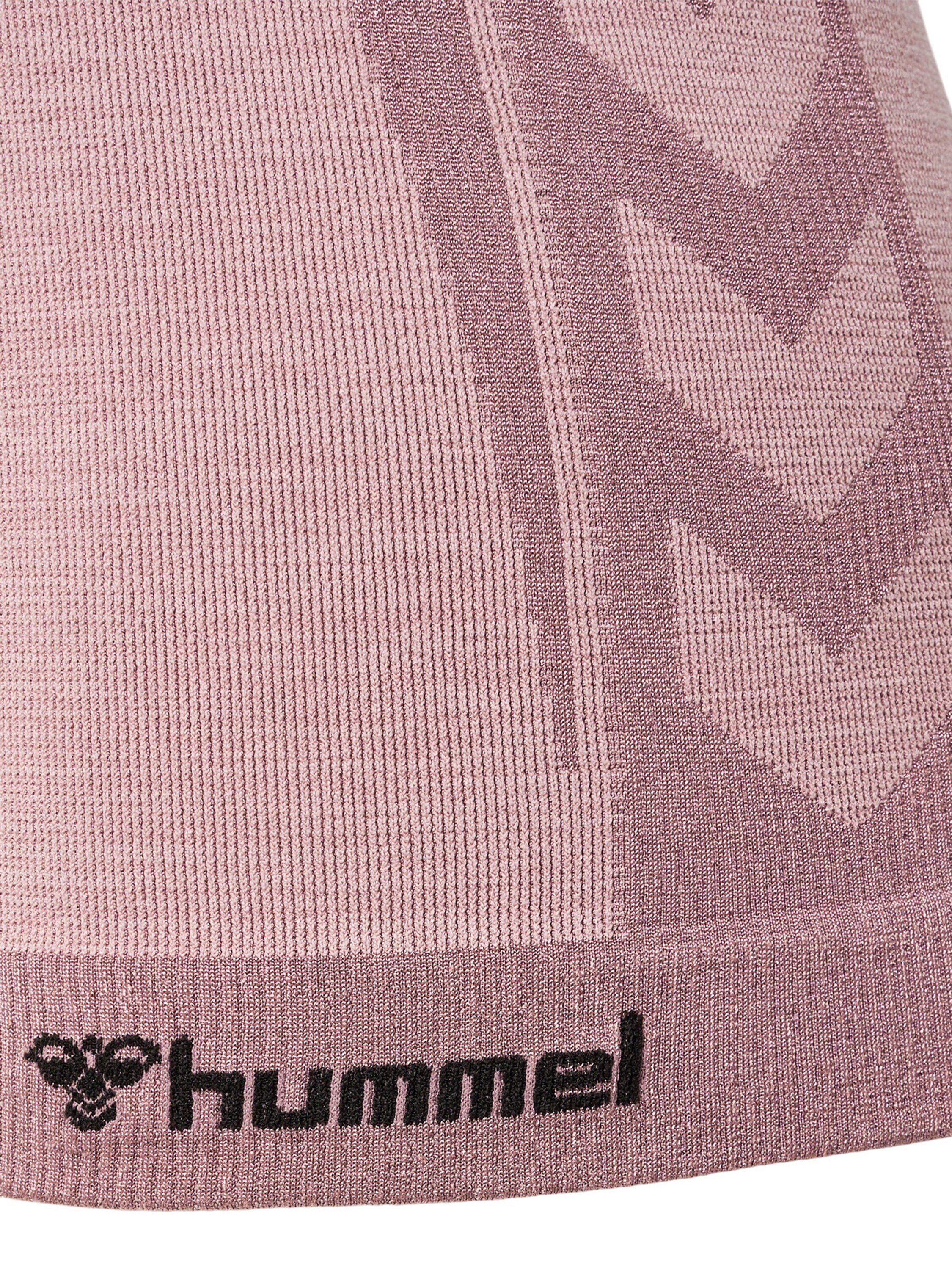 Details Plain/ohne hummel Funktionsshirt Pink (1-tlg)