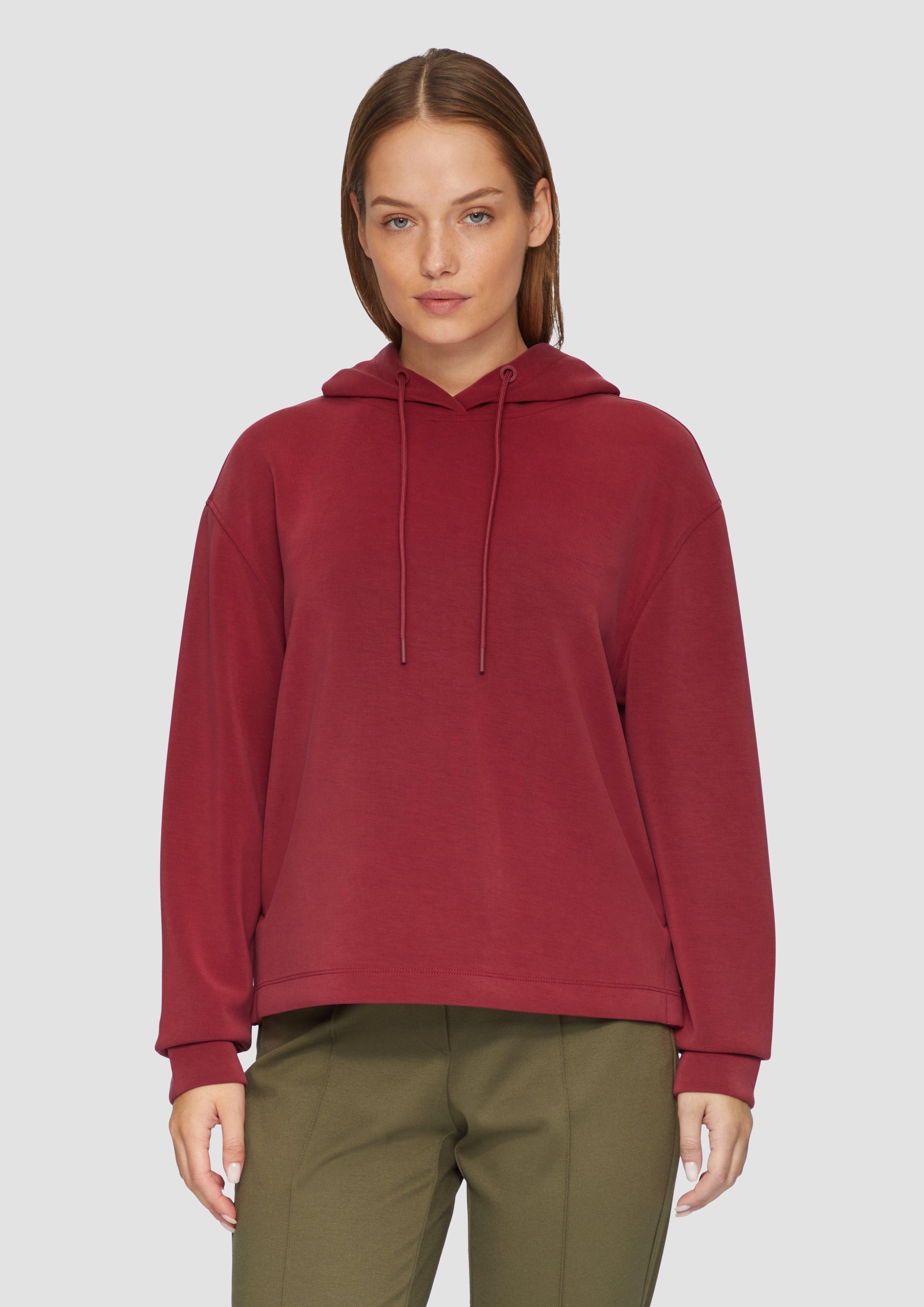 s.Oliver Sweatshirt Hoodie aus Scuba im günstig online kaufen