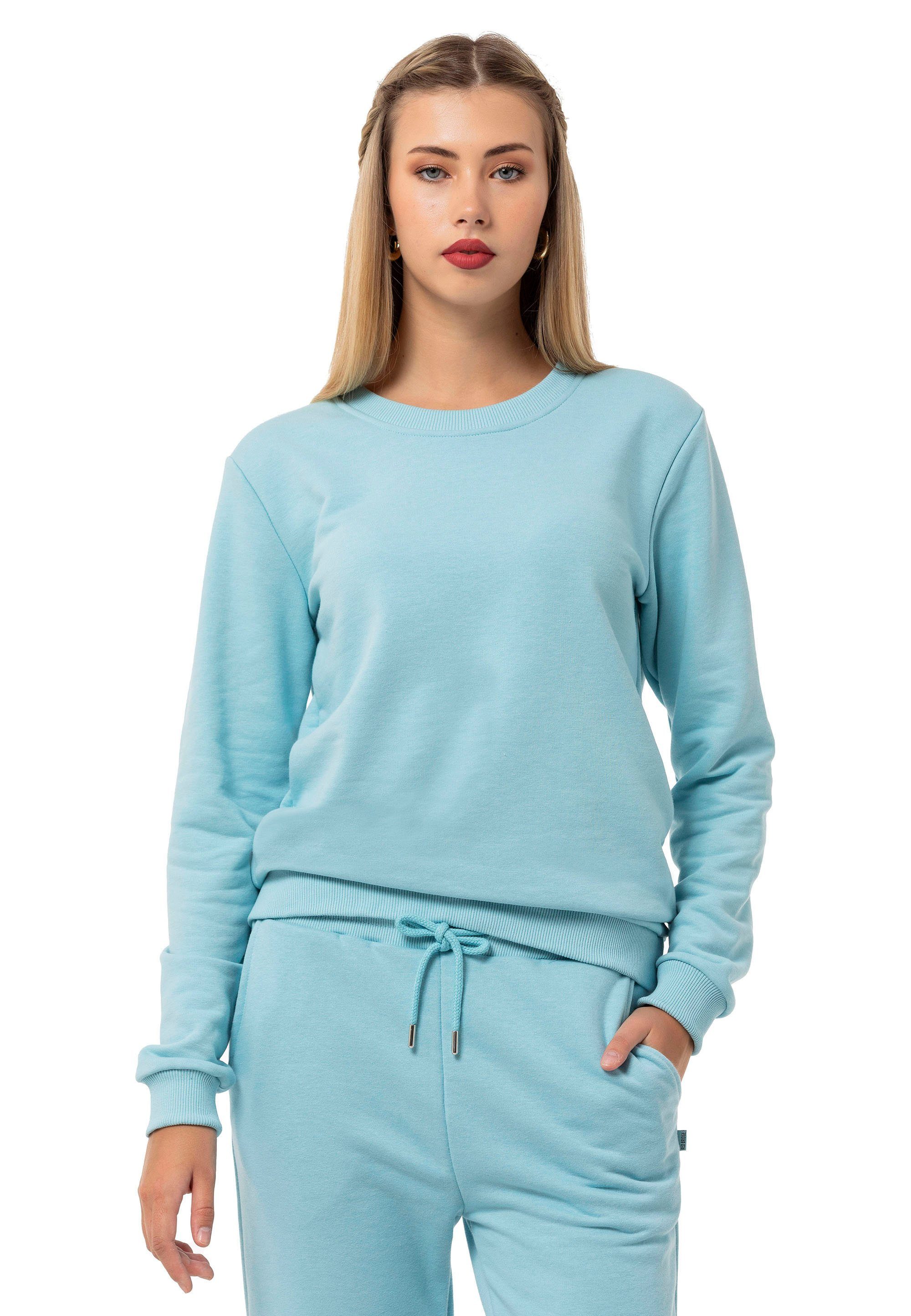Pullover RedBridge Qualität Hellblau Sweatshirt Rundhals Premium