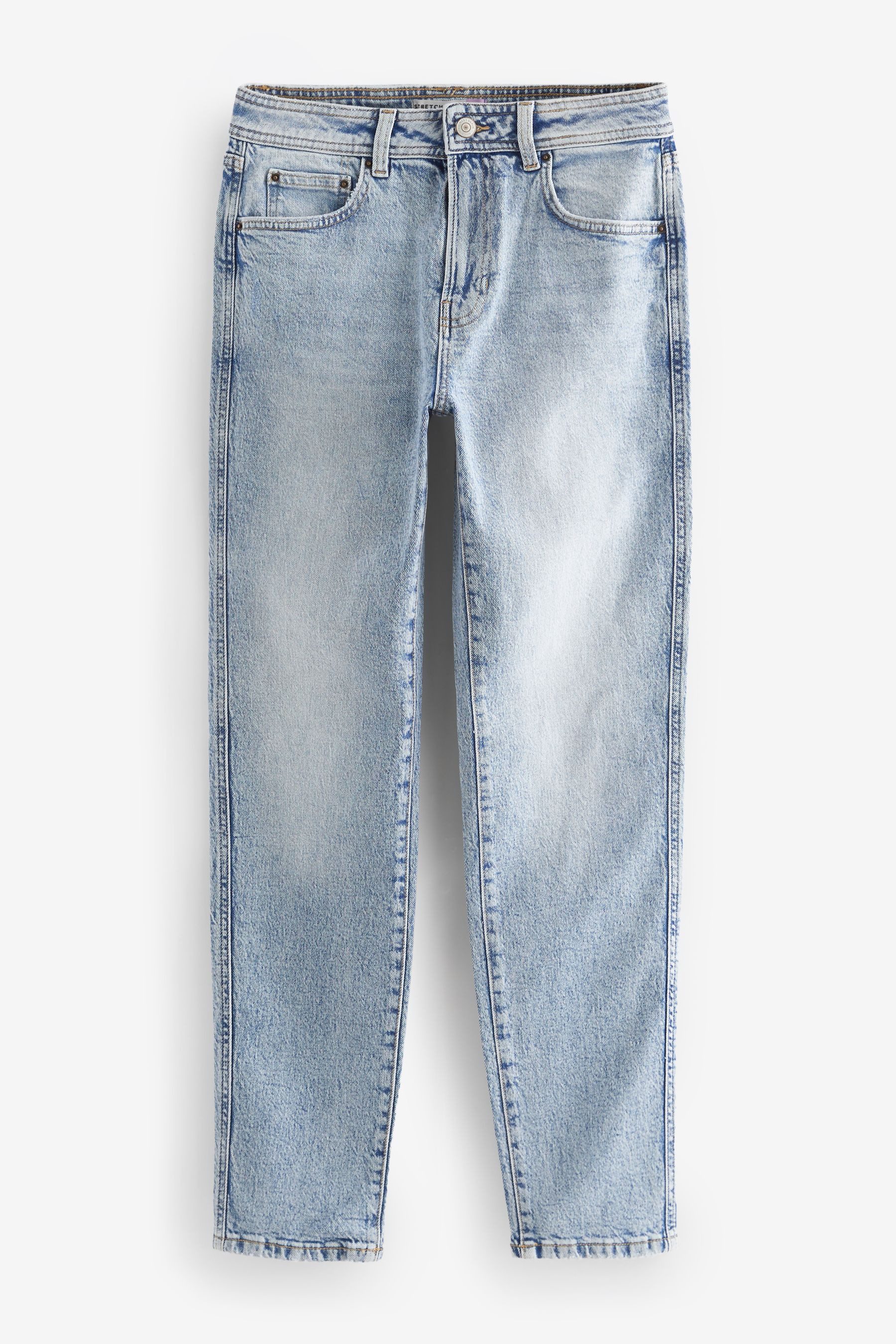 Next Mom-Jeans Mom Jeans mit Komfort-Stretch, Kurzgröße (1-tlg)