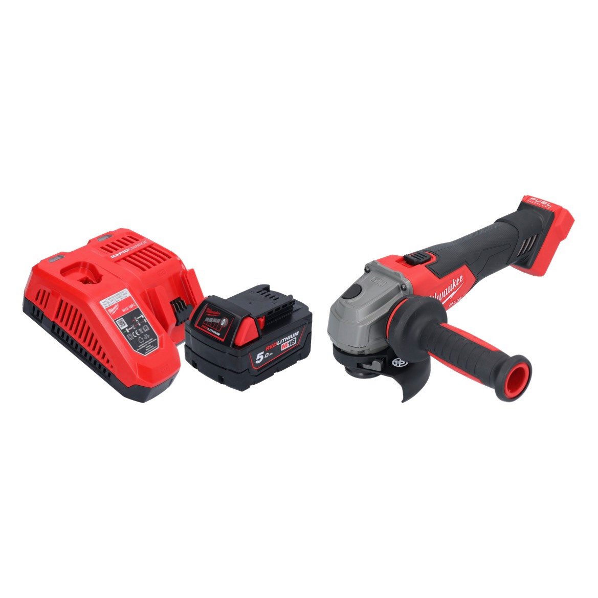 Milwaukee Akku-Winkelschleifer M18 FSAG115X-501 Akku Winkelschleifer 18 V 115 mm Brushless + 1x Akku