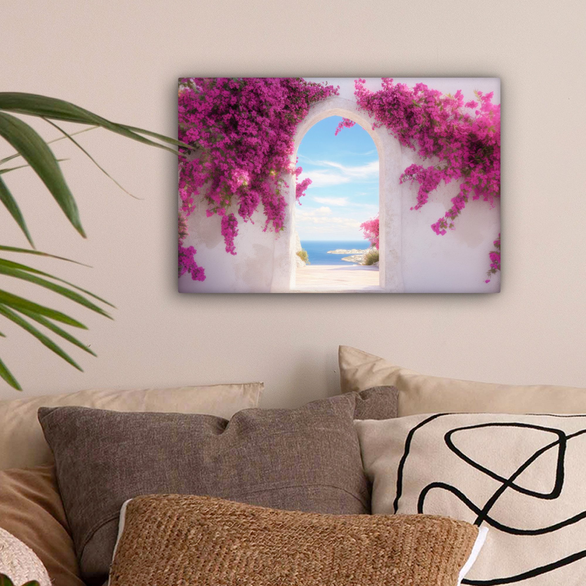 OneMillionCanvasses® Leinwandbild Meer - Rosa - günstig online kaufen