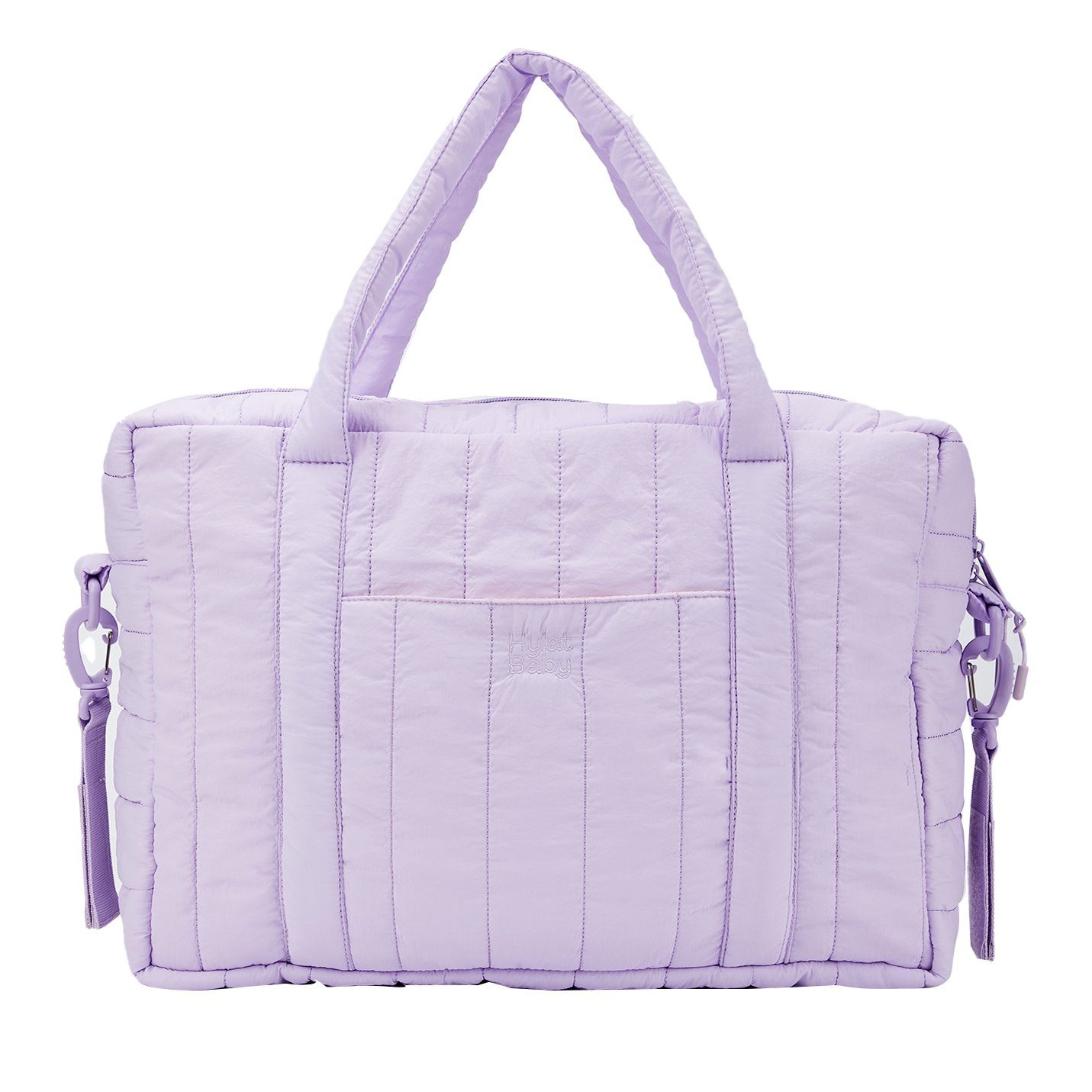 Hylat Baby Wickeltasche Wickeltasche - gesteppte Tasche für Windeln und Kindersachen - Violett (1-tlg), Gesteppte Tasche für Windeln und Kindersachen - Violett