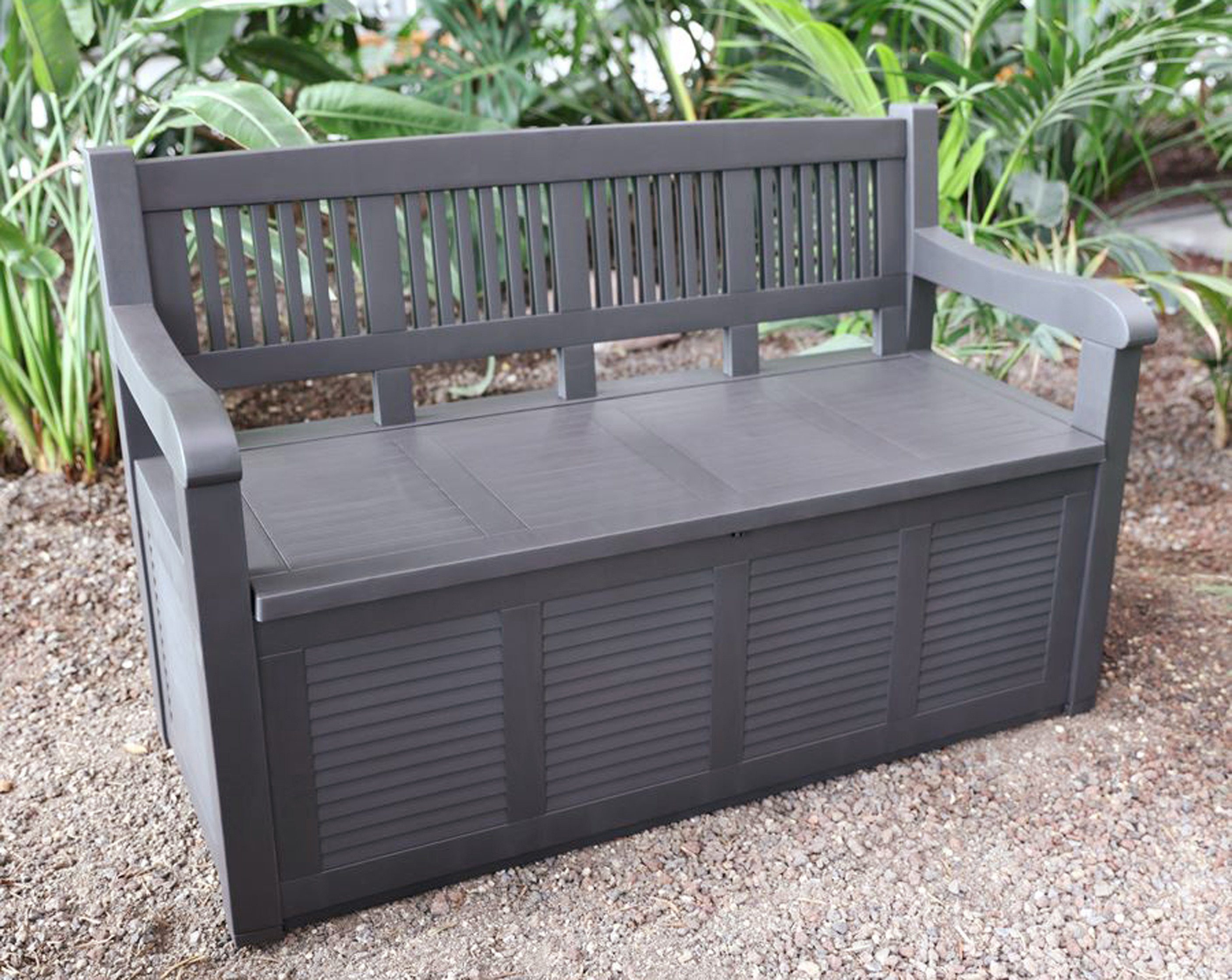 dynamic24 Truhenbank, Garten Bank, Gartentruhe, Kissenbox, Auflagenbox günstig online kaufen