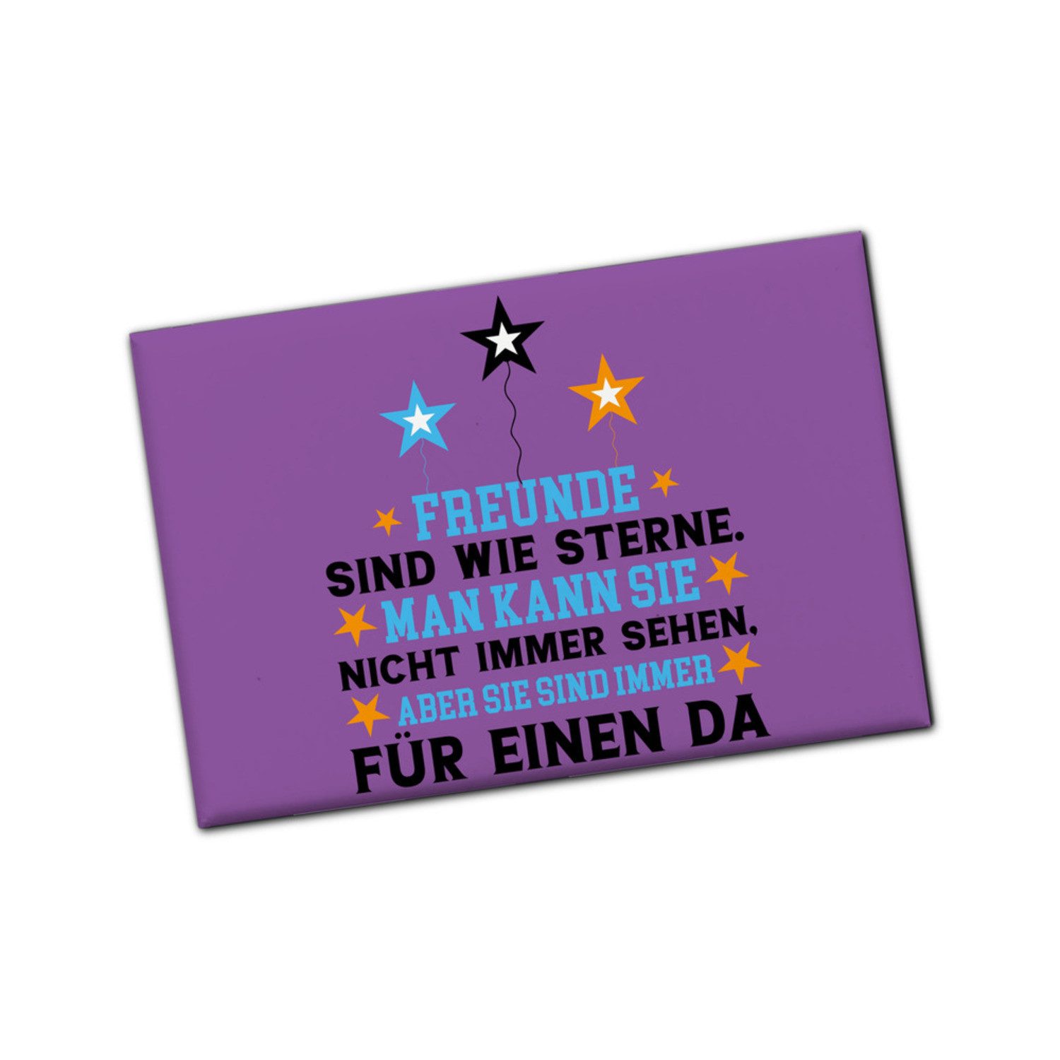 speecheese Freundschaft Souvenir in lila mit Spruch für