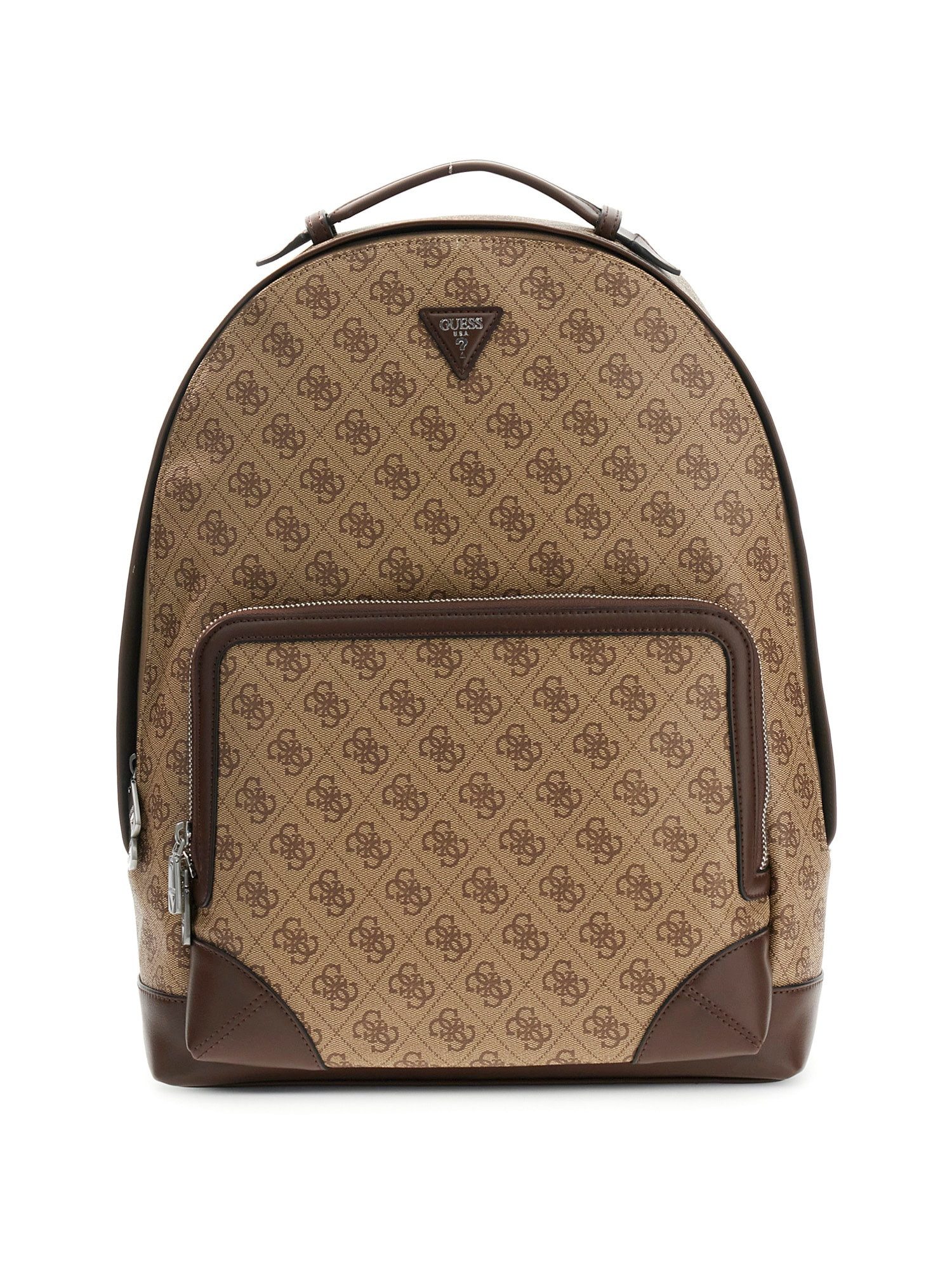 Guess Rucksack MILANO BACKPACK, Cityrucksack, Freizeitrucksack mit Reißverschluss-Vordertasche