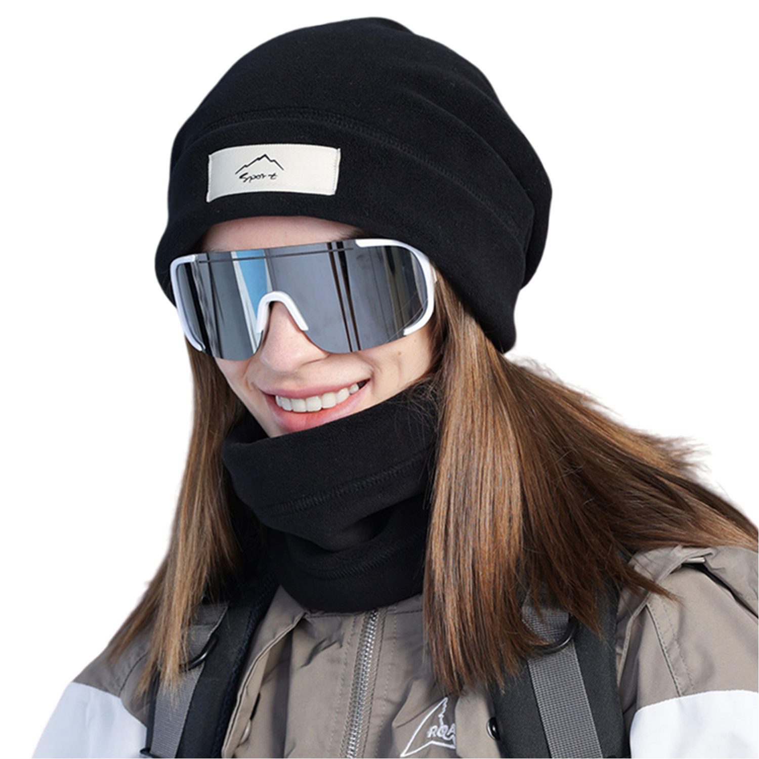 Refttenw Mütze & Schal Hut und das Schal-Set, gefüttert, Warm & Bequem,Unisex