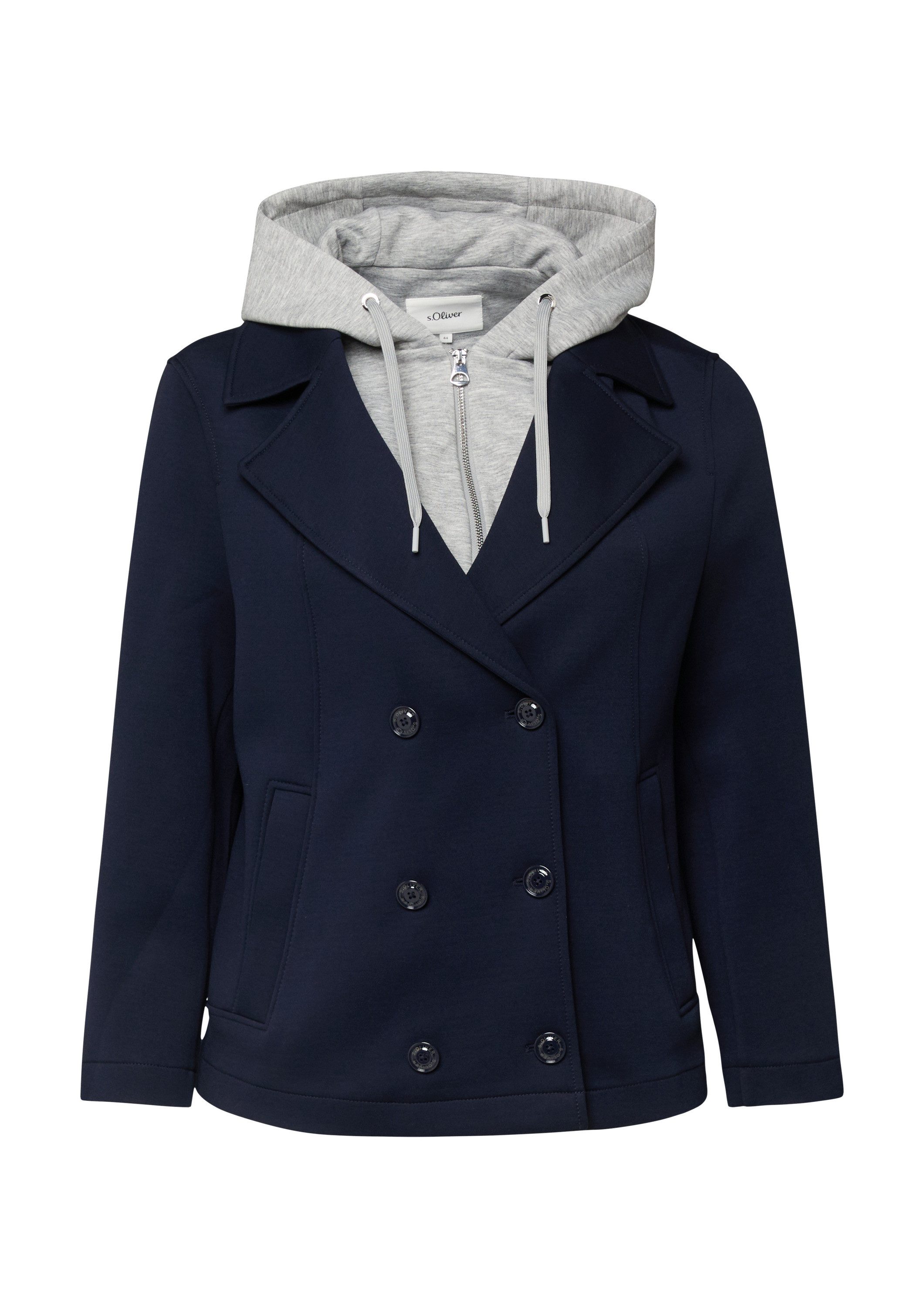 s.Oliver Funktionsjacke Outdoor-Jacke Cabanjacke aus Scuba mit herausnehmba günstig online kaufen