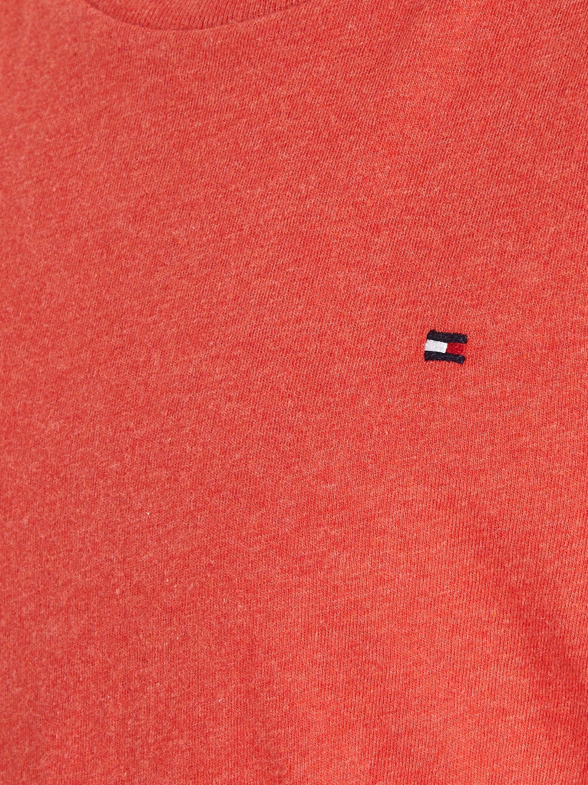 Tommy Hilfiger Rundhalsshirt BOYS BASIC CN KNIT S/S mit Tommy Hilfiger Logo-Flag