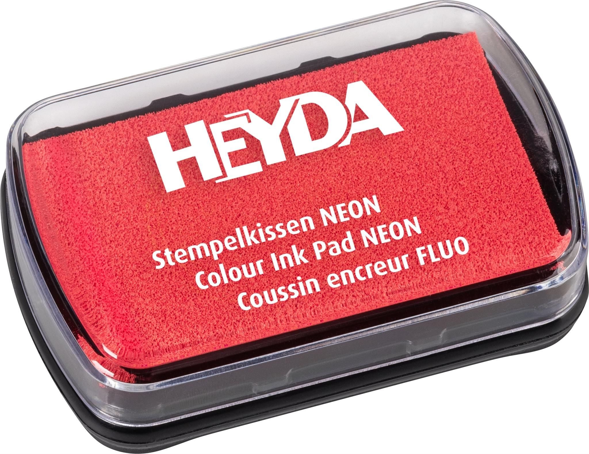 Heyda Stempel HEYDA 204888433 Stempelkissen Neon 9 x6 cm neonrot