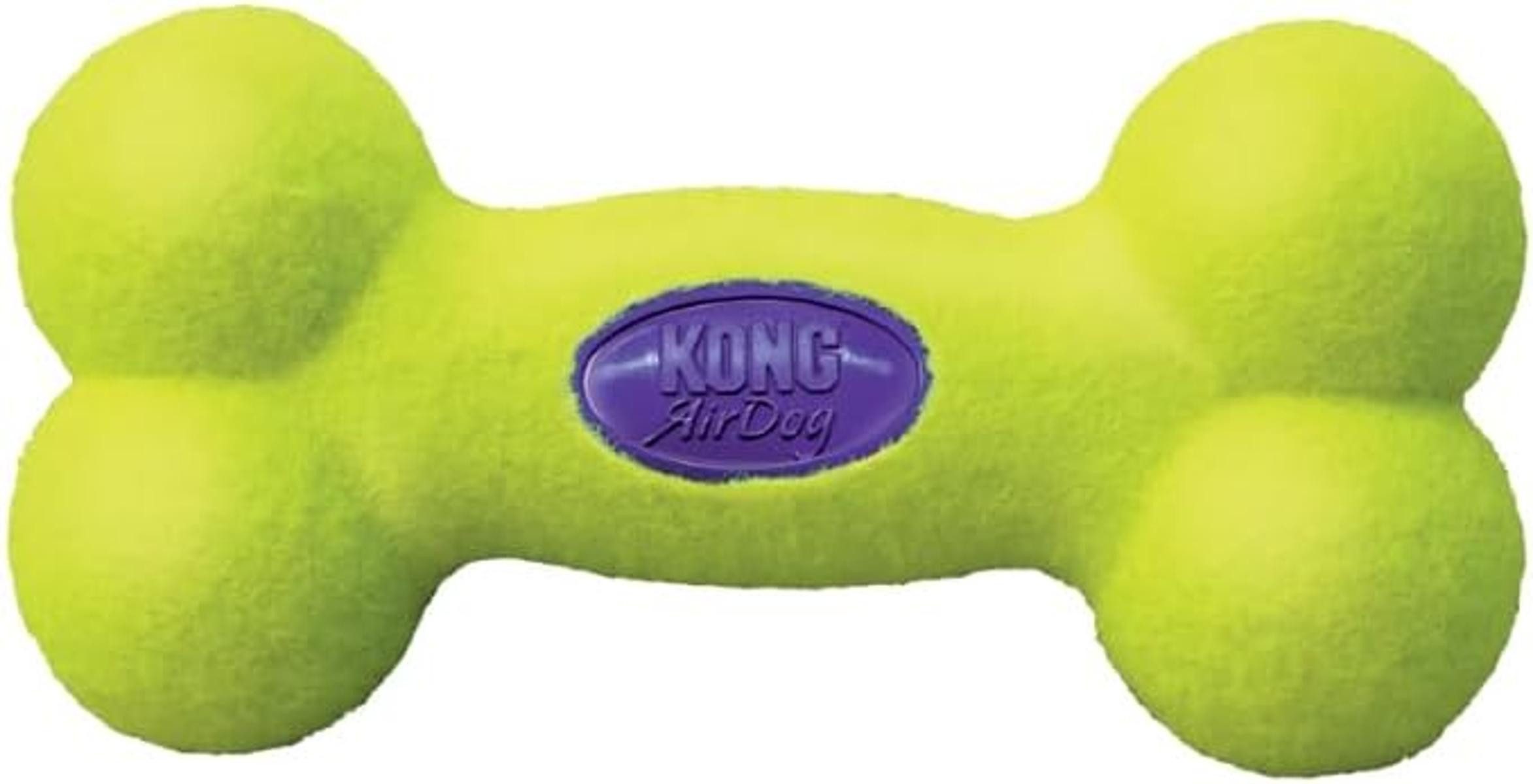 KONG Tier-Beschäftigungsspielzeug Paulchen Air Kong Bone (S) 15180 11 cm mit Squeaker Hundespielzeug