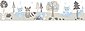 anna wand Lampenschirm »Little Wood - Wald hellblau/grau - 40 x 30 cm - Kinderzimmer Hängelampe Junge«, Bild 3