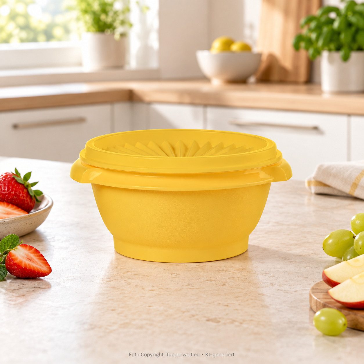 TUPPERWARE Vorratsdose Tupperware Kleine Sonnenschüssel 340 ml – dunkleres Gelb