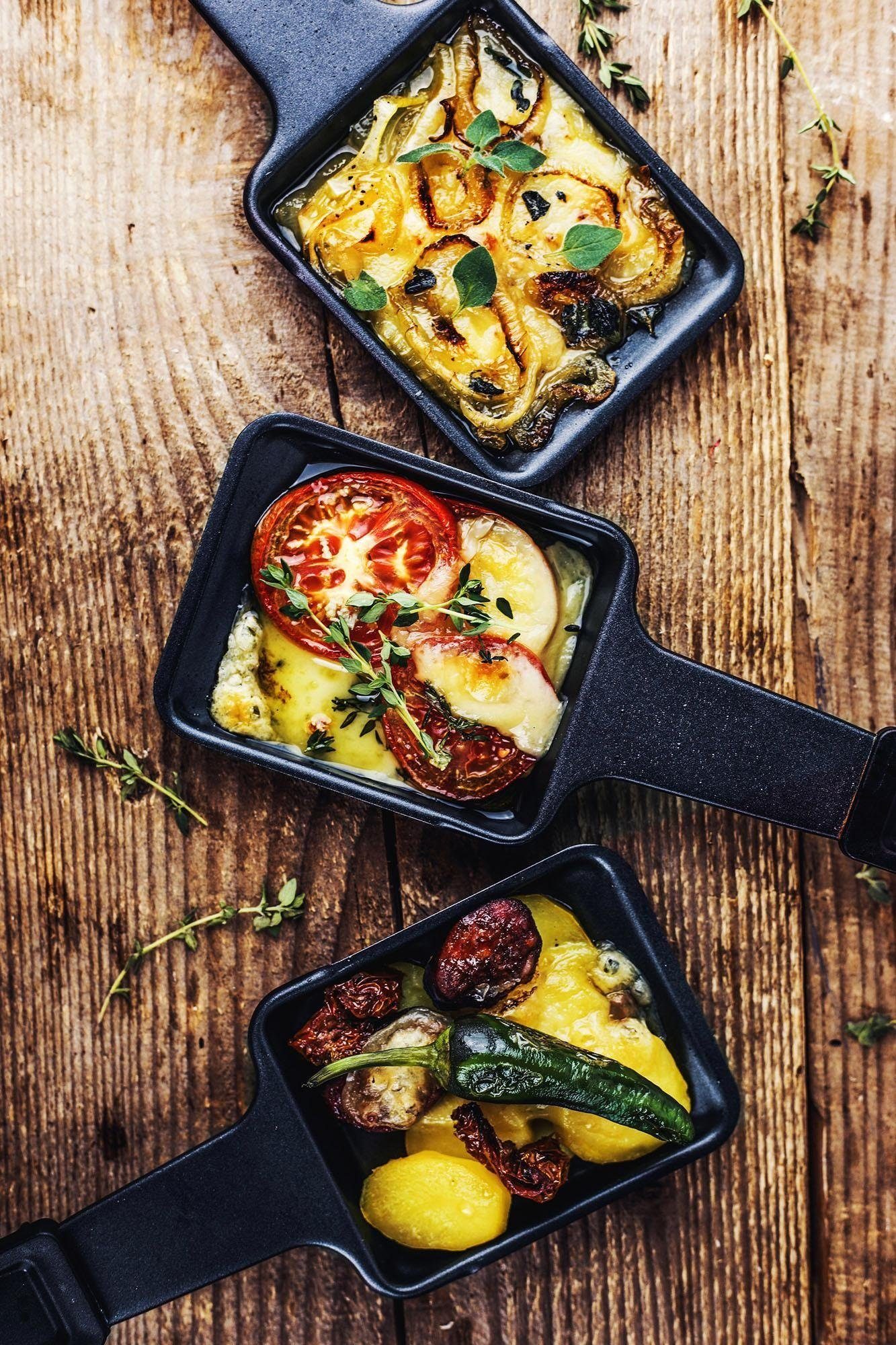 Rommelsbacher Raclette RC 800, 4 Raclettepfännchen, 730 W