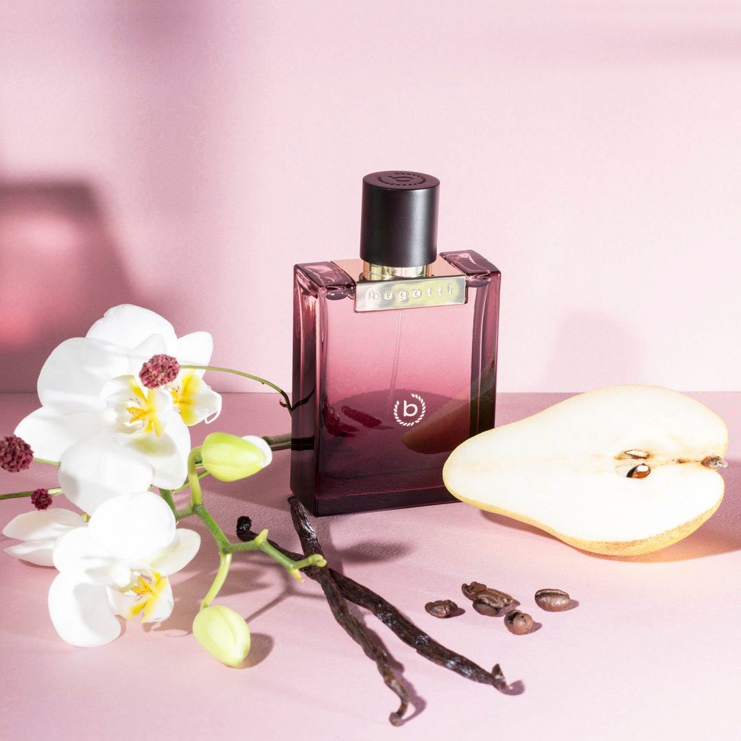 bugatti Eau de Parfum Bella Donna intensa EdP 60 ml, Orientalischer Damenduft mit Birne, Kaffee, Bio-Blumen und Vanille.