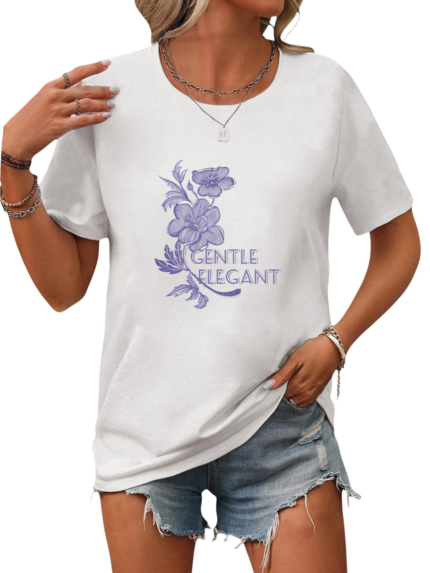 PYL Kurzarmbluse Damen Bequemes Sommer Casual günstig online kaufen